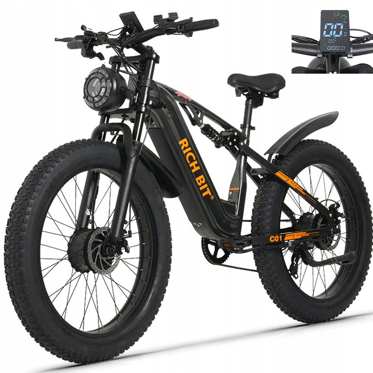 3000W Dual Motor RICH BIT C01 26'' Offroad Electric Vehicle 63km/h 48V20Ah