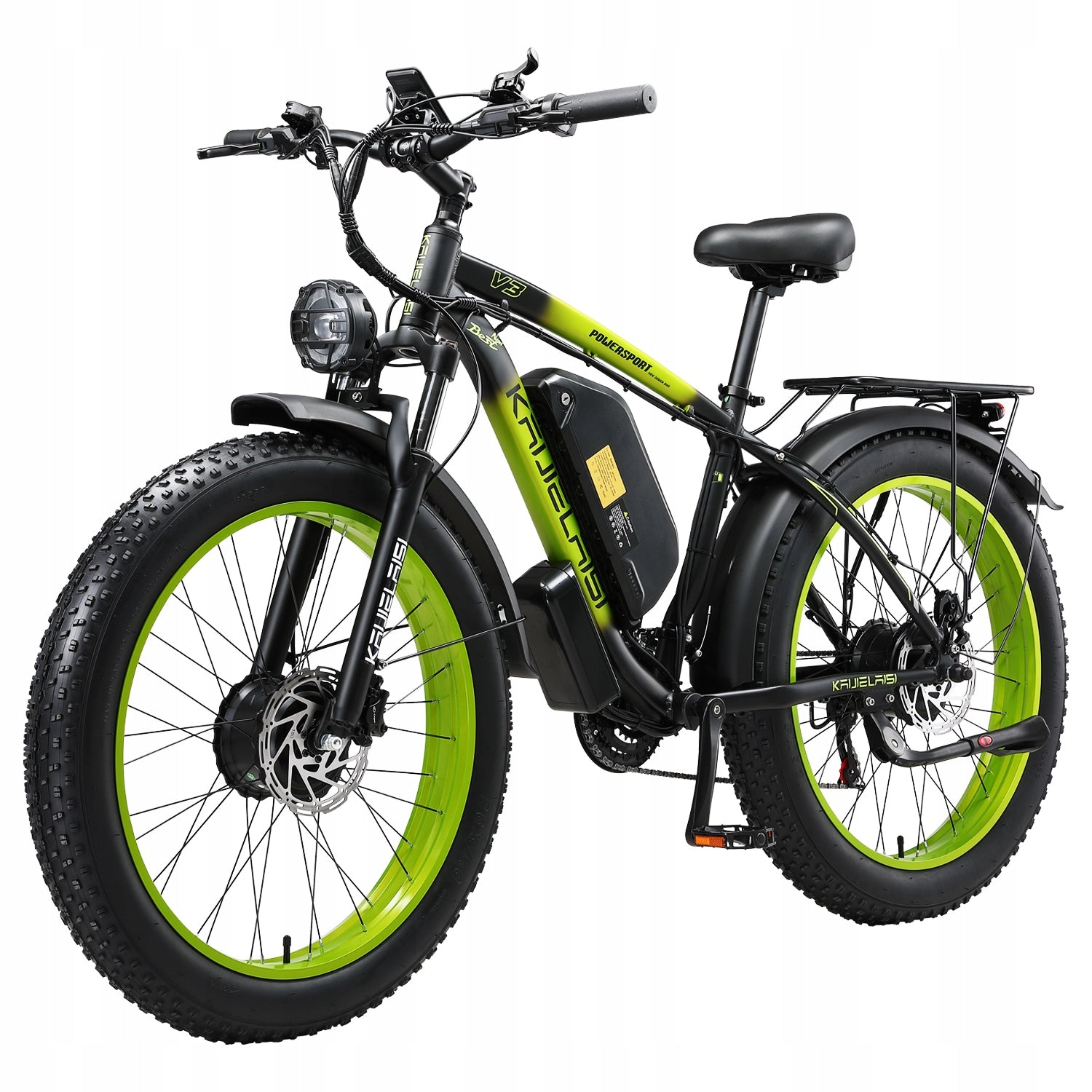 3000W Electric Vehicles KAIJIELAISI V3 48V23AH 55km/h100km 21speed 26'' Packaging status original