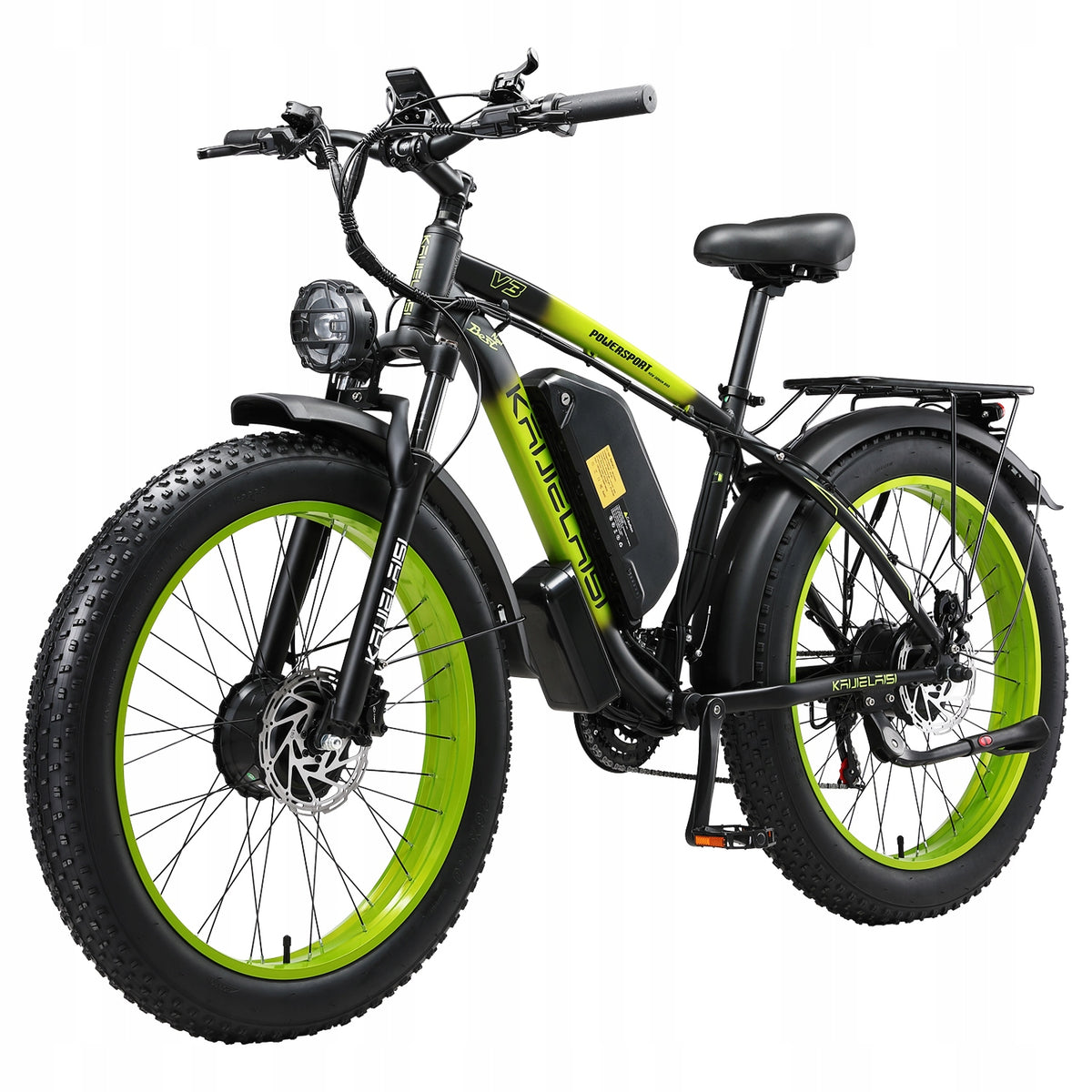 3000W Electric Vehicles KAIJIELAISI V3 48V23AH 55km/h100km 21speed 26'' Packaging status original