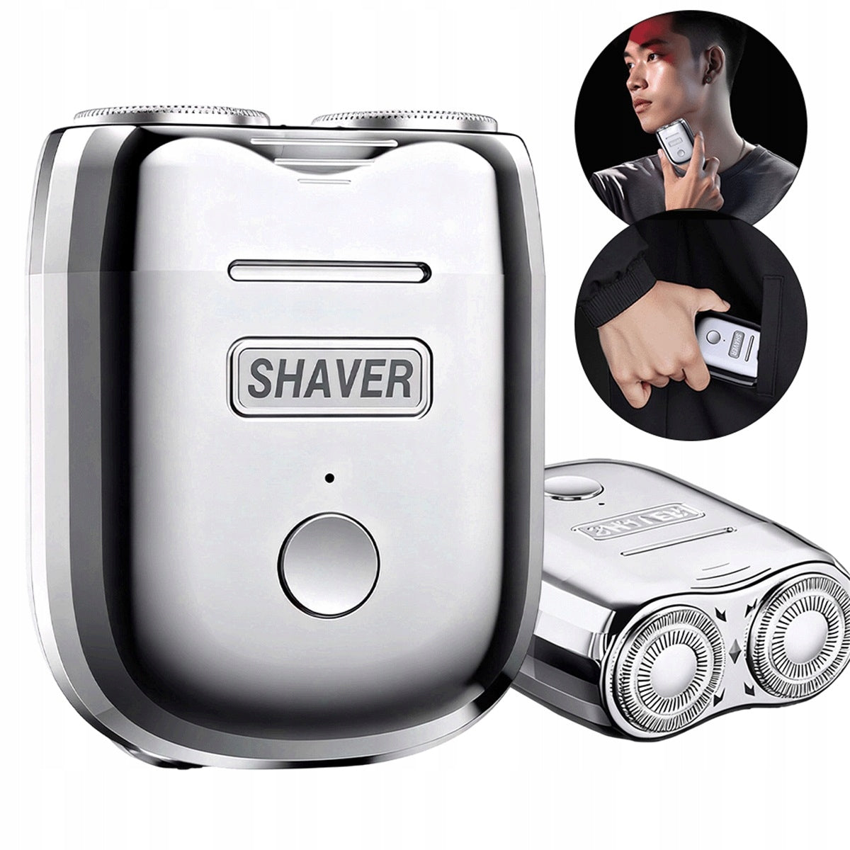 300MAH USB RAZOR SILVER WITH FAST CHARGING TYPE-C