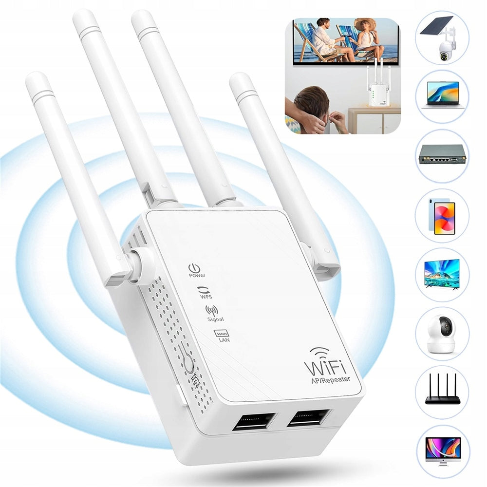 300Mbps WiFi Signal Amplifier With Ethernet Port For AP Repeater
