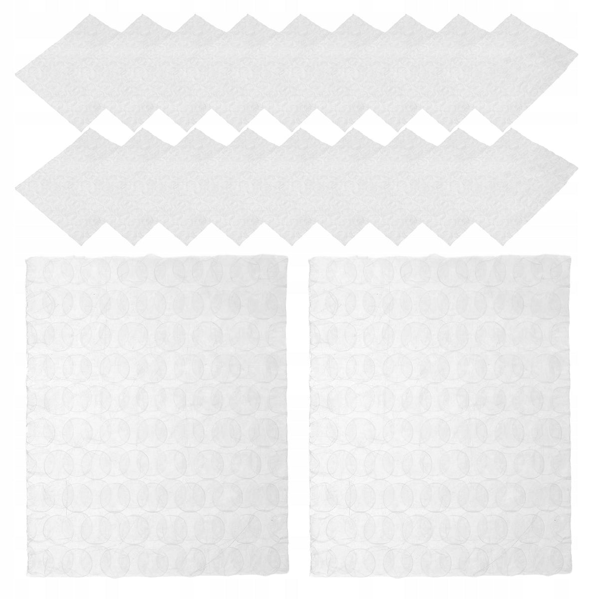 300PCS WHITE PE BUBBLE BAGS FOR PACKING WITH ENHANCED IMPACT PROTECTION