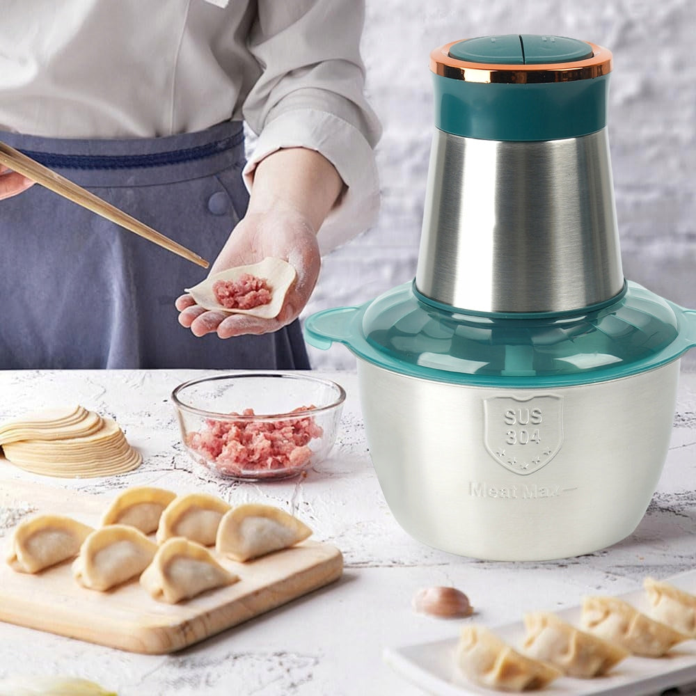 300W ELECTRIC GRINDER FOR FRUIT VEGETABLE MEAT 2L STEEL 2 SPEEDS Packaging status original