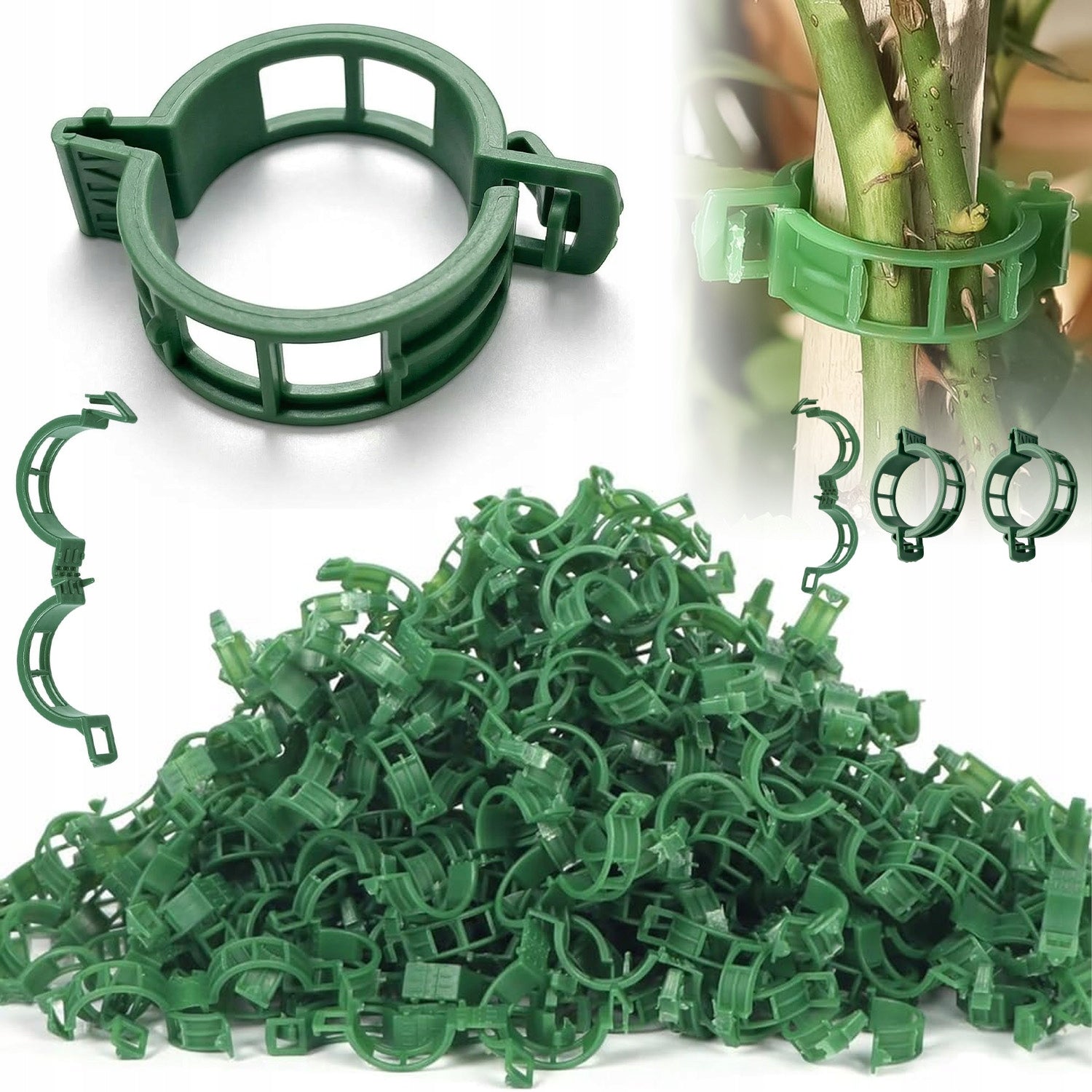 300X PLANT CLIPS CLASPS FOR FIXING CABLE CREEPERS CLIPS WALL