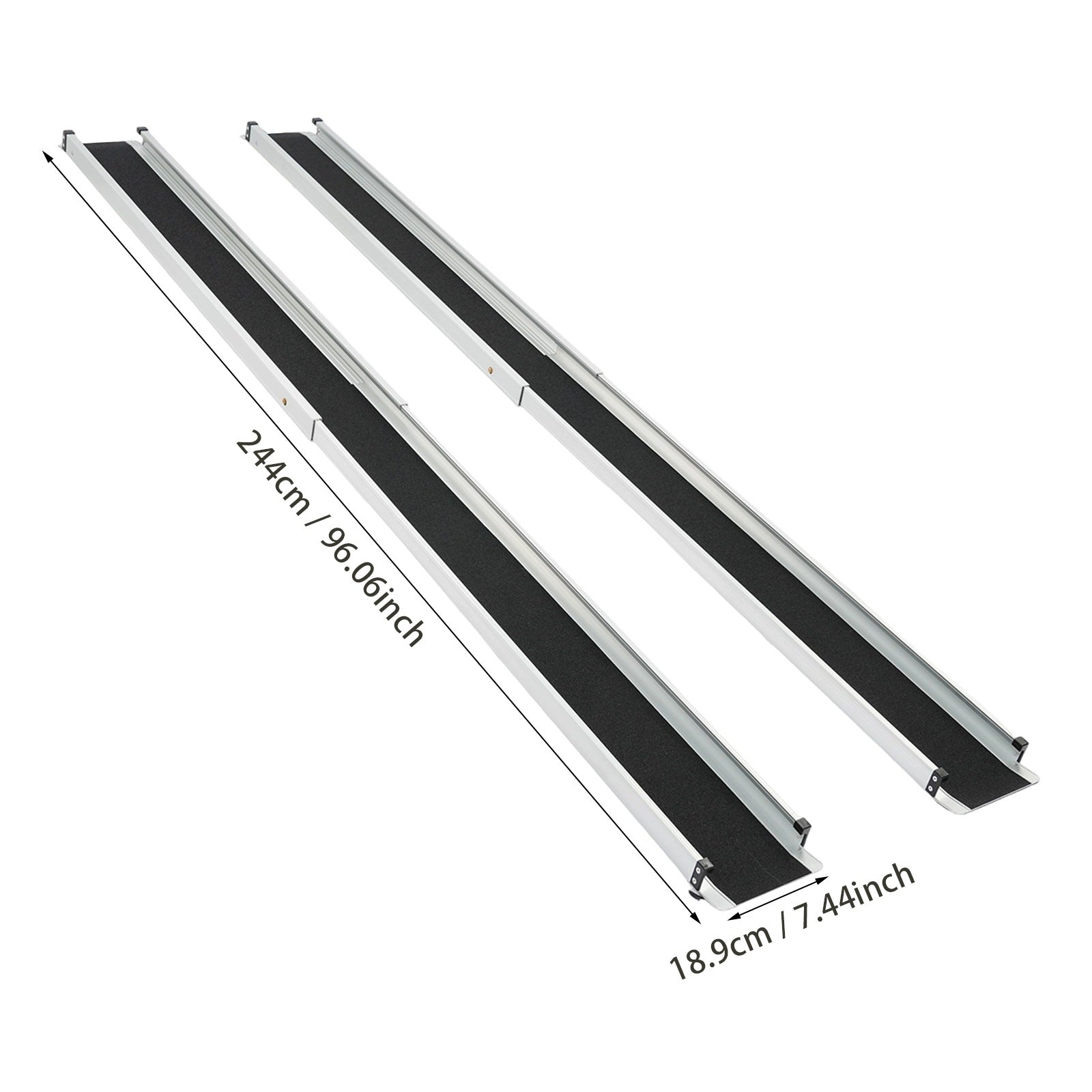 300kg 8FT 2Pcs Aluminum Alloy Ramps for Wheelchair with Storage Bag Manufacturer code 2Pcs Aluminum Alloy Ramps