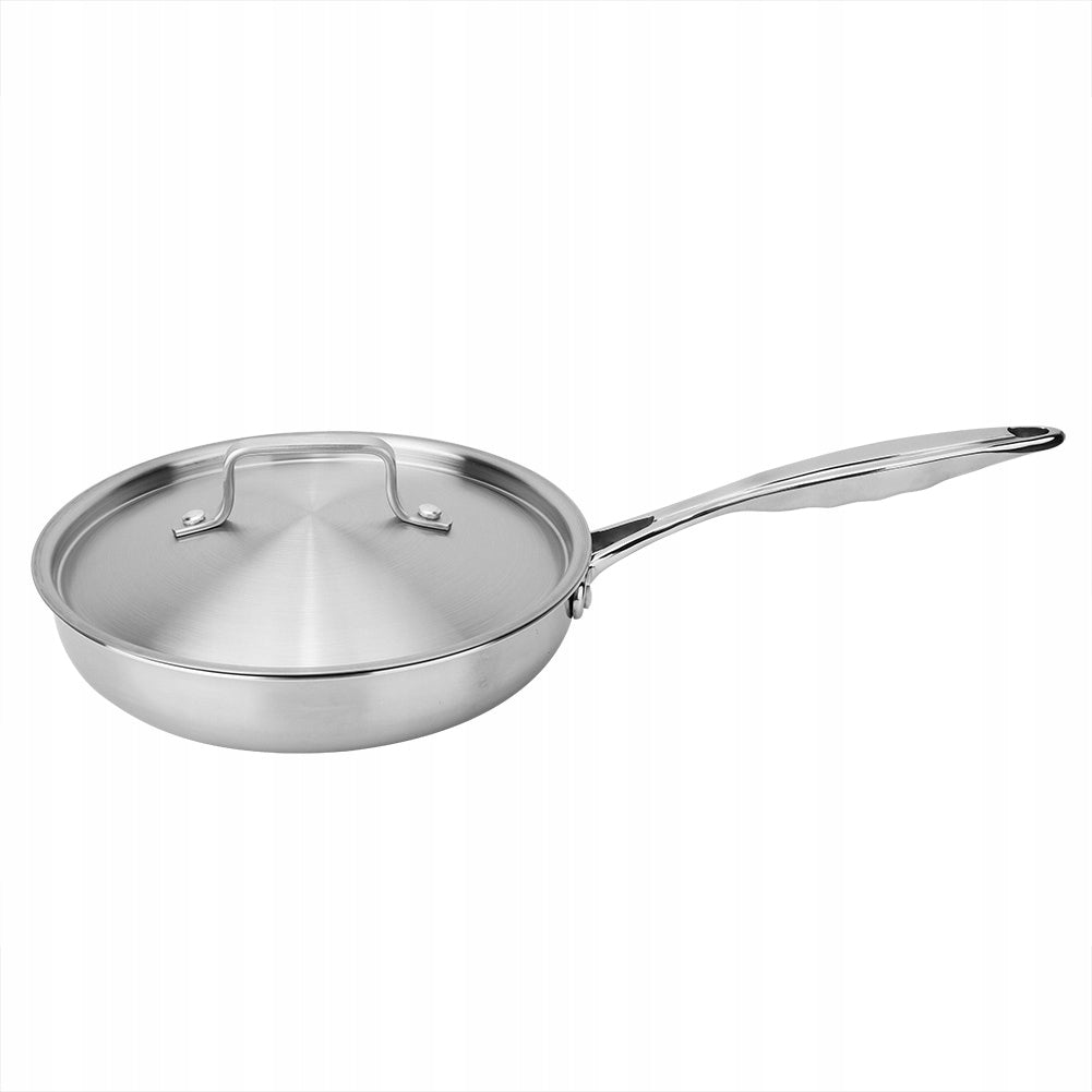 304/403 stainless steel three-layer flat pan with BM coating Dominant color multicolor