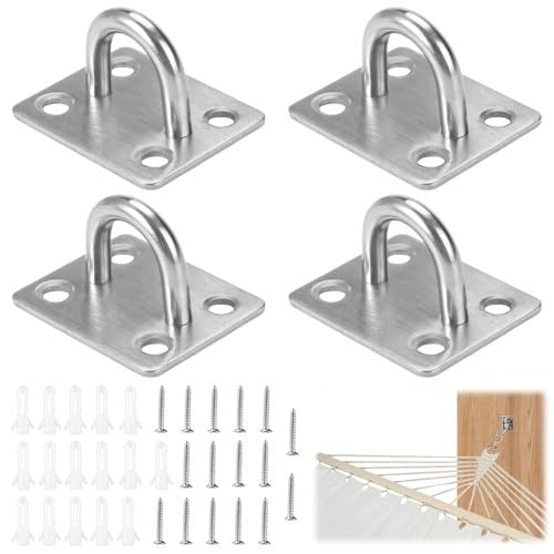 304 STAINLESS STEEL EYE PLATE FOR HANGING SET OF 4 Brand no brand