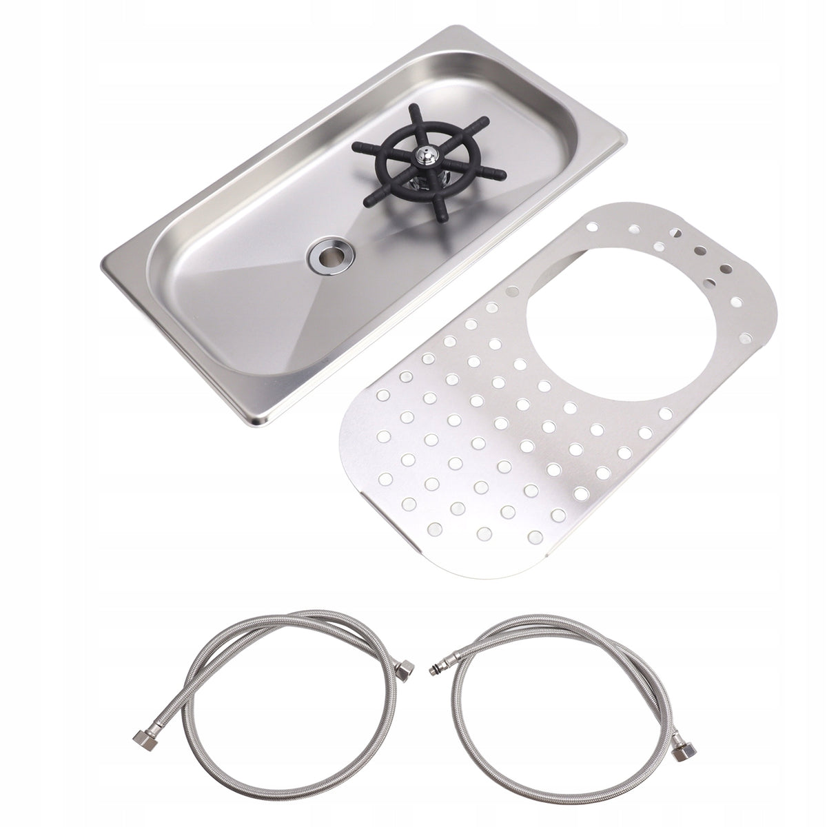 304 Stainless Steel Pit Rinser Cup Cup Washer Glass Cleaning QX