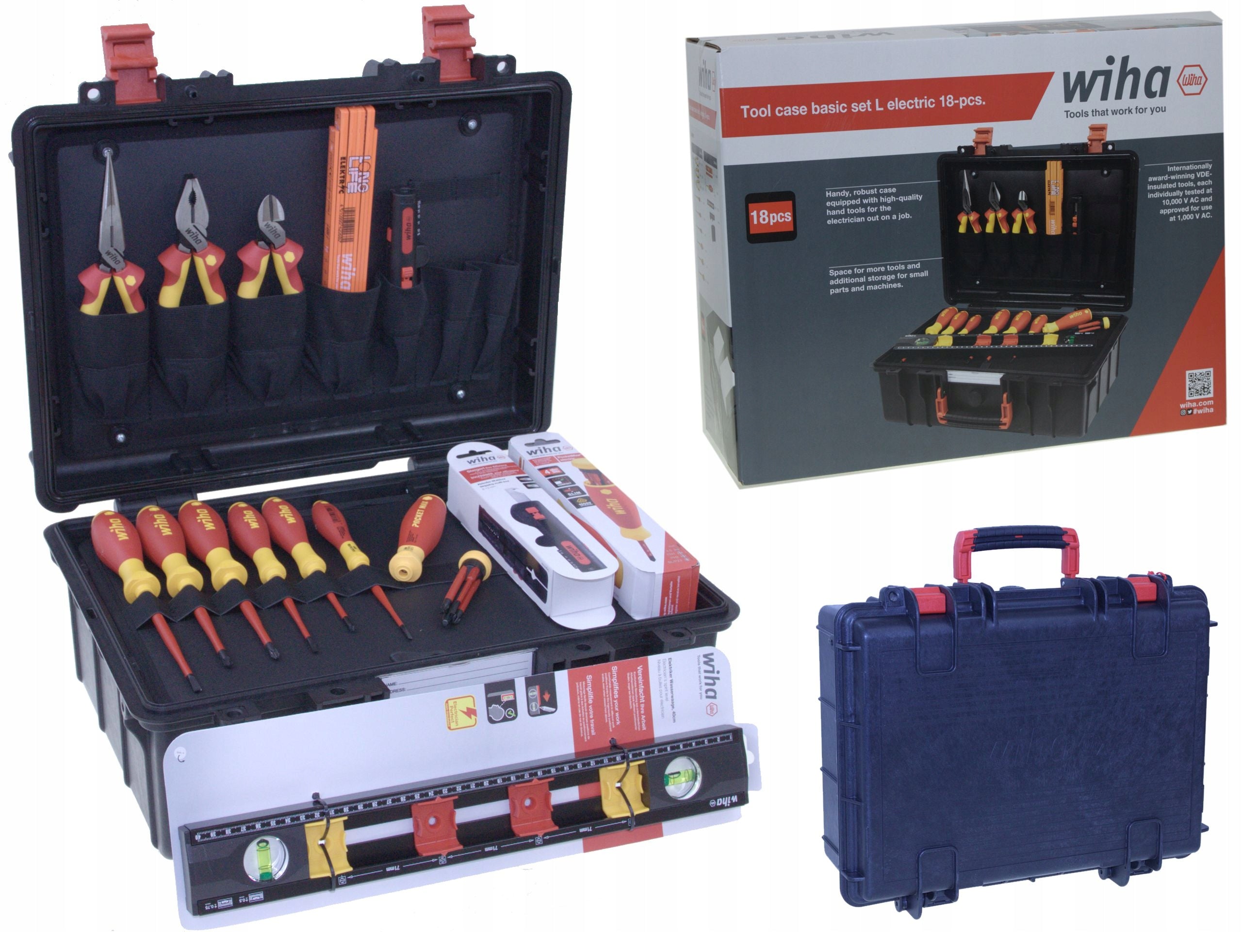 Elektriko įrankių rinkinys WIHA 45530, 18 dalių