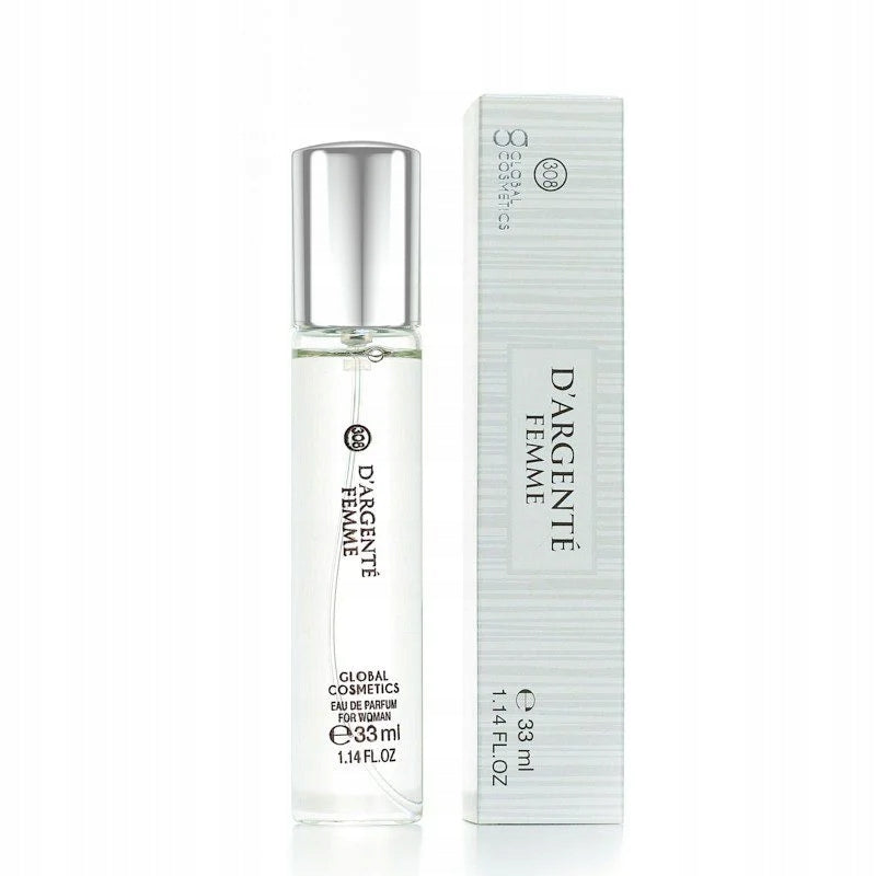 308 WOMEN'S PERFUME LONG LASTING perfume D'ARGENTÉ FEMME 33ml
