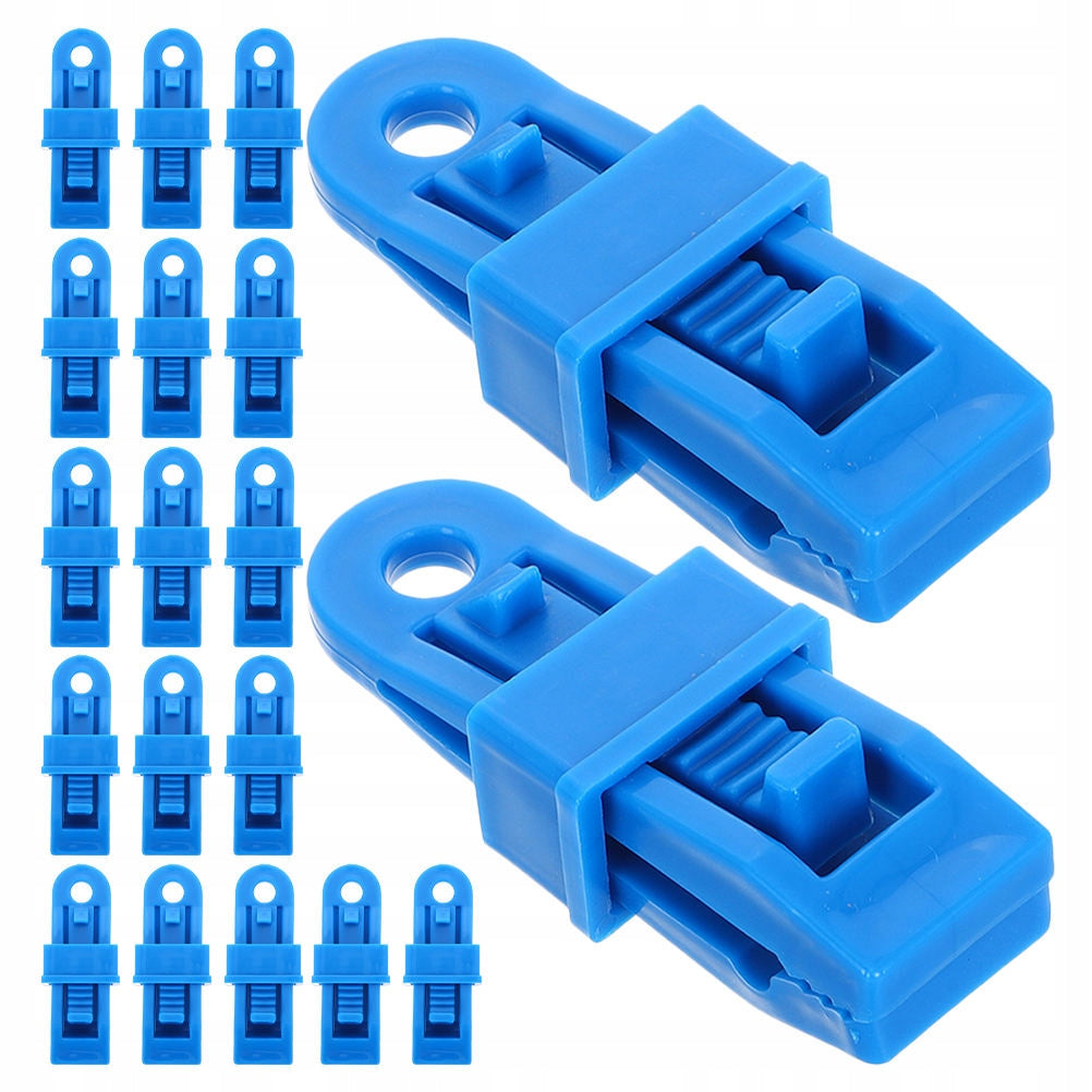30Pcs Blue Plastic Windproof Clips for Tents and Outdoor Tarps Manufacturer code 21718753