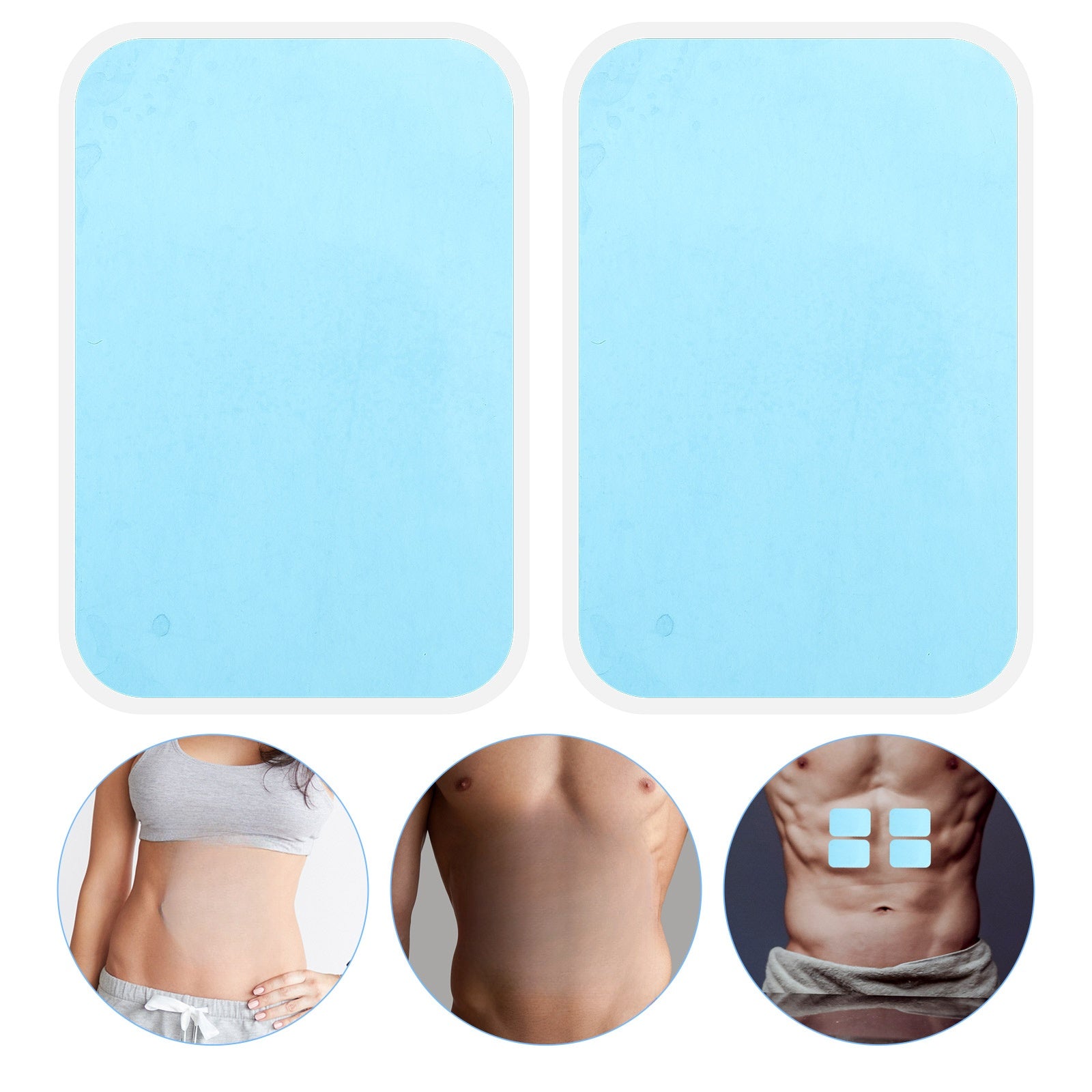 30Pcs Gel Sheet Pads for ABS Toner, Skin-Friendly Muscle Stimulator Customs tariff code 90211010