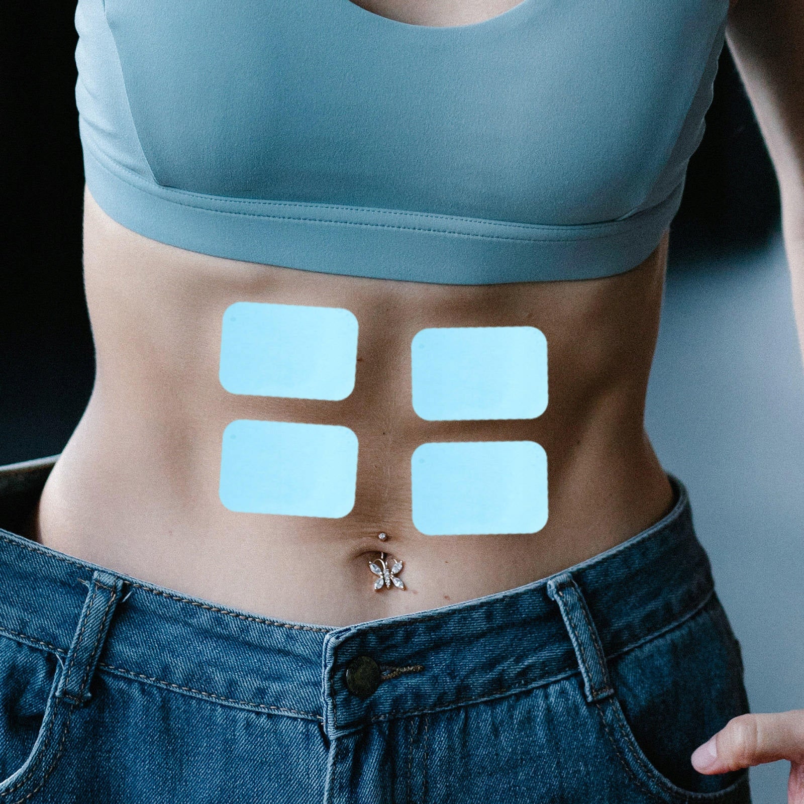 30Pcs Gel Sheet Pads for ABS Toner, Skin-Friendly Muscle Stimulator Kind electrical muscle stimulator