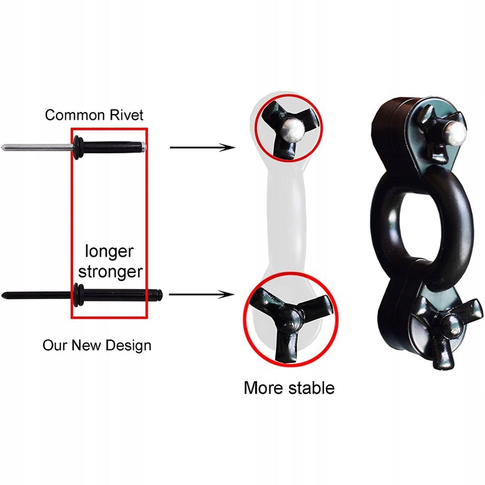 30Pcs Rivets with Waterproof O Rings Number of seats not specified