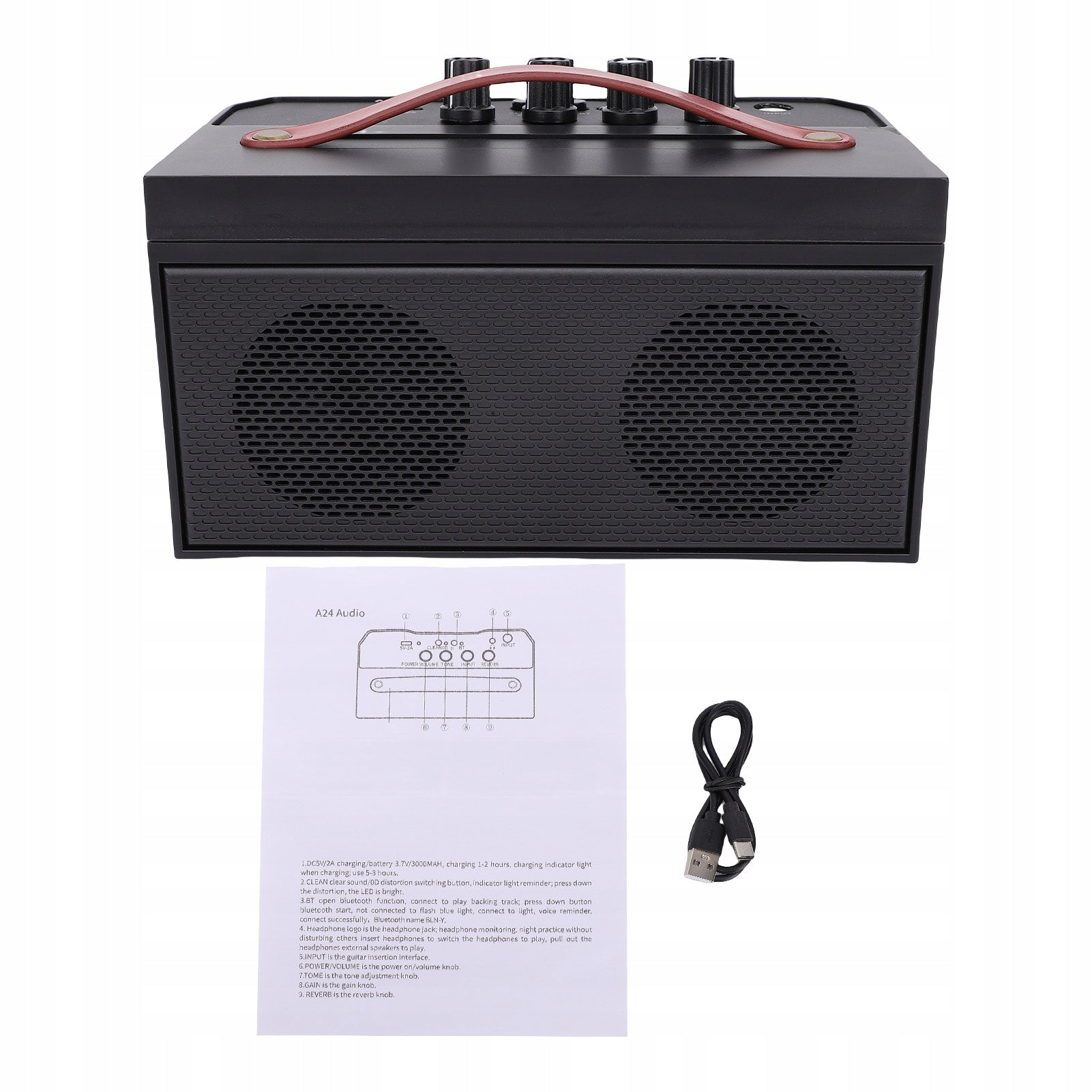 30W Acoustic Guitar Speaker with 9N Distortion Function Brand no brand