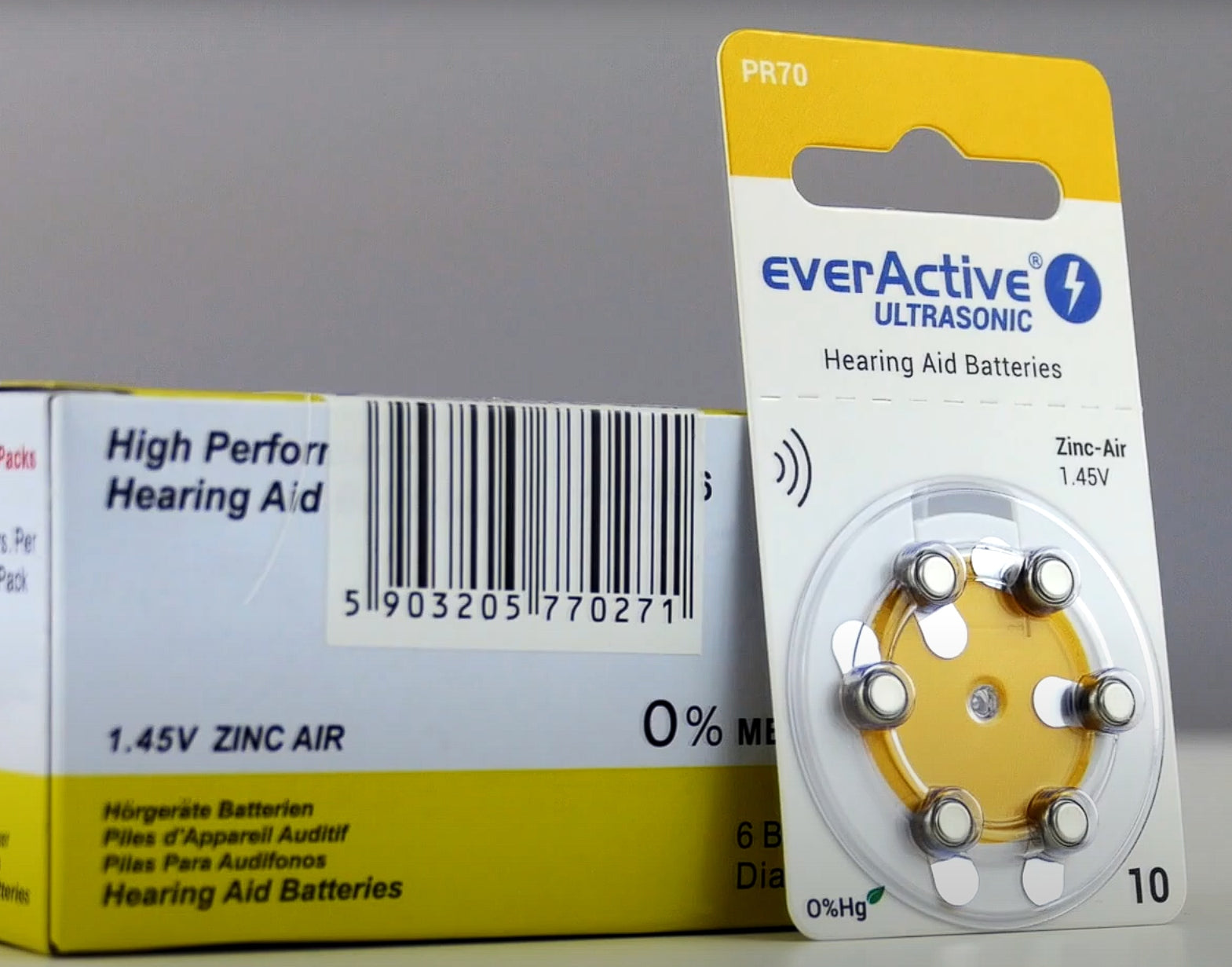 30X HEARING AID BATTERY HEARING AID BATTERIES 10 PR70 B0104 Packaging status original