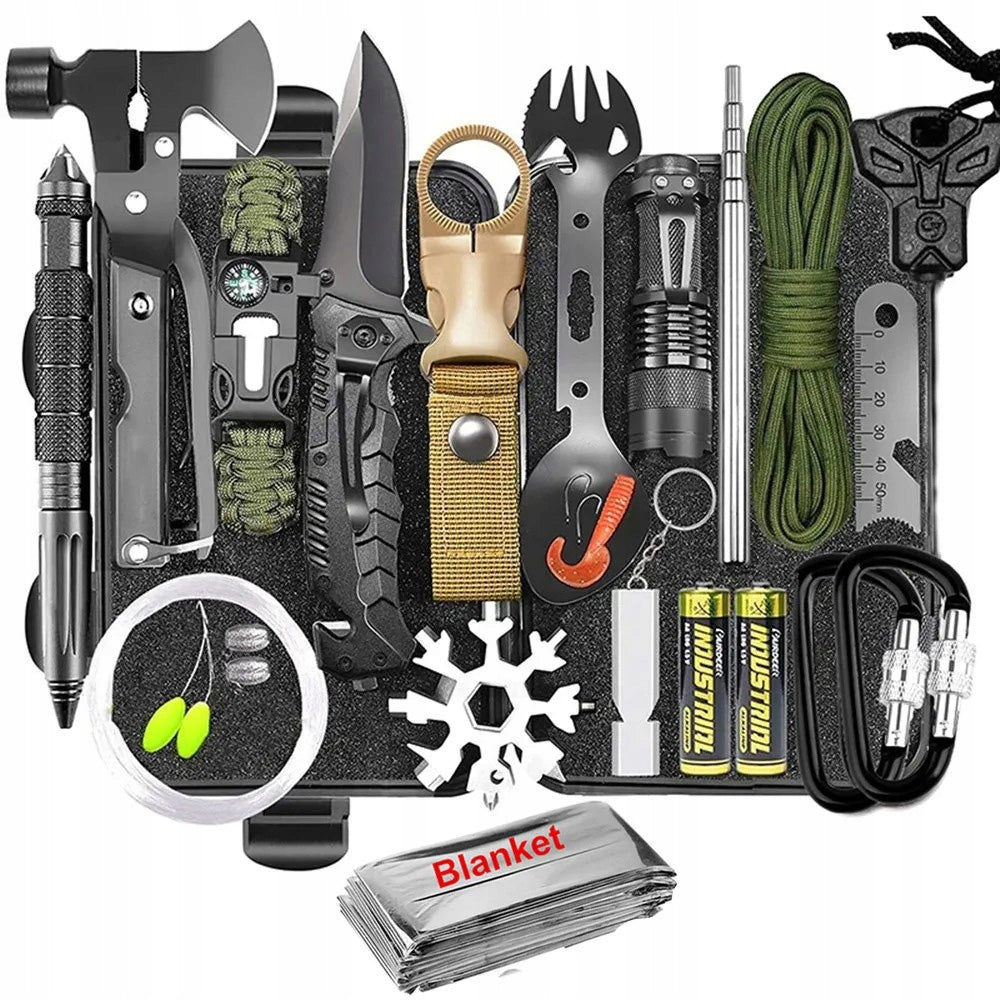 30in1 MILITARY SURVIVAL KIT Tactical SURVIVAL ESSENTIAL Multitool Hook