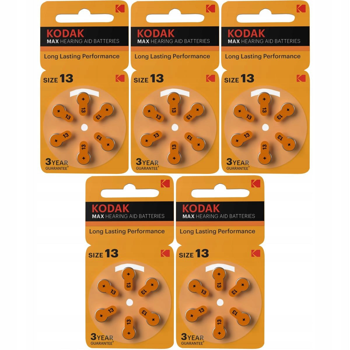 30x Kodak 13 PR48 - hearing aid battery set