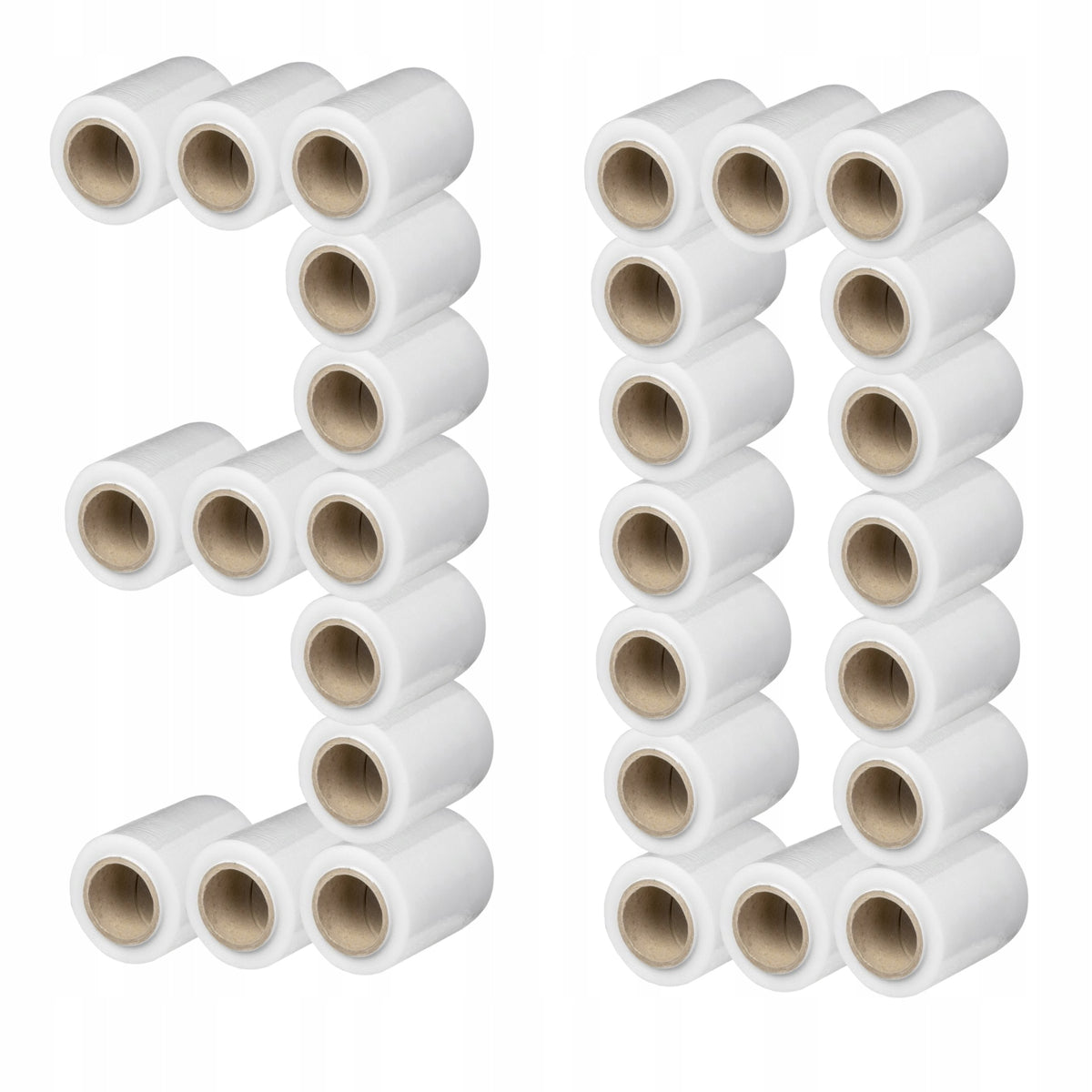 30x STRETCH FILM MINIRAP STRETCH GARNET 10cm x 130m x 0,30 kg SET