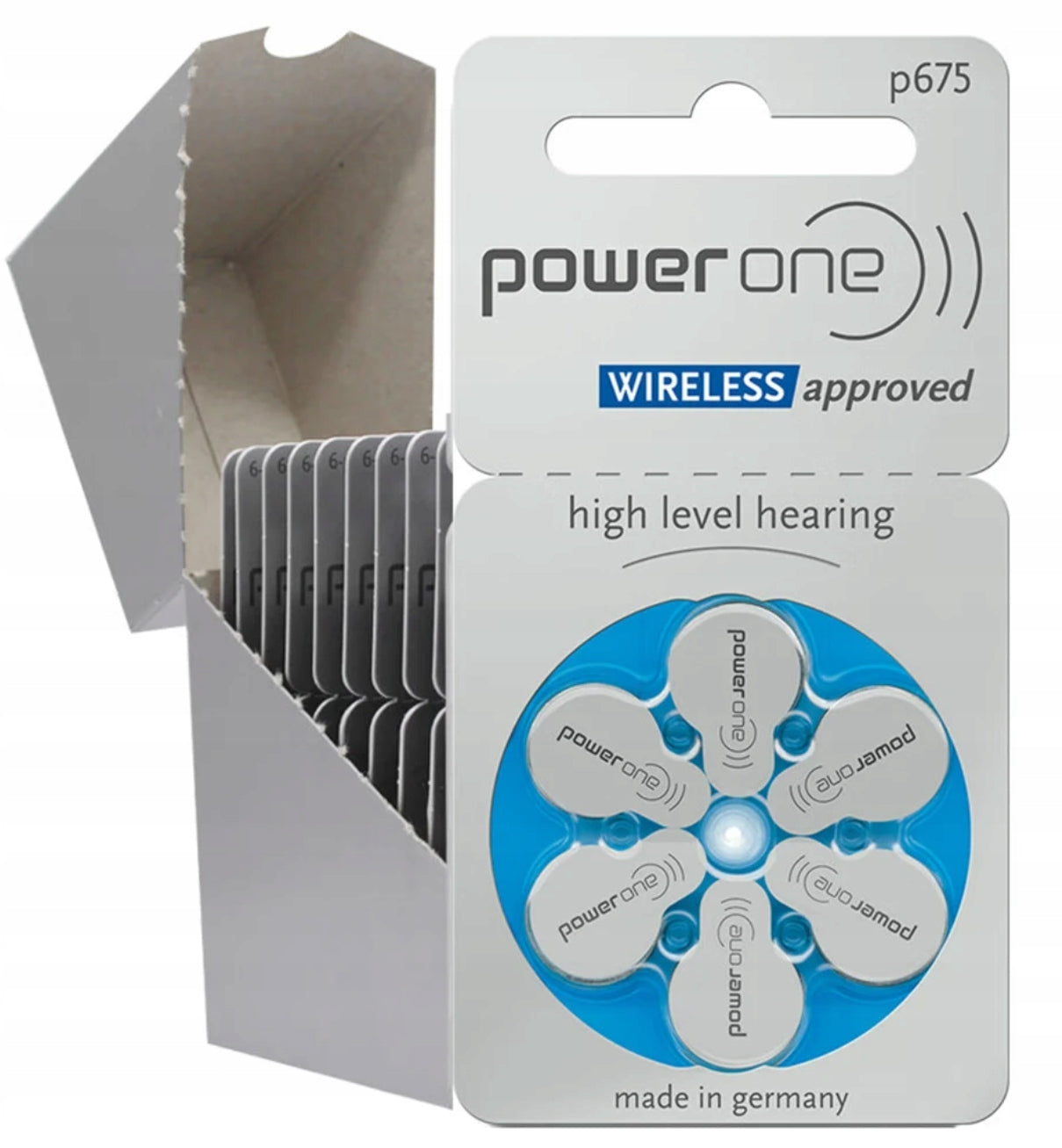 30x VARTA Power One WIRELESS 675 Hearing Aid Batteries Brand Varta