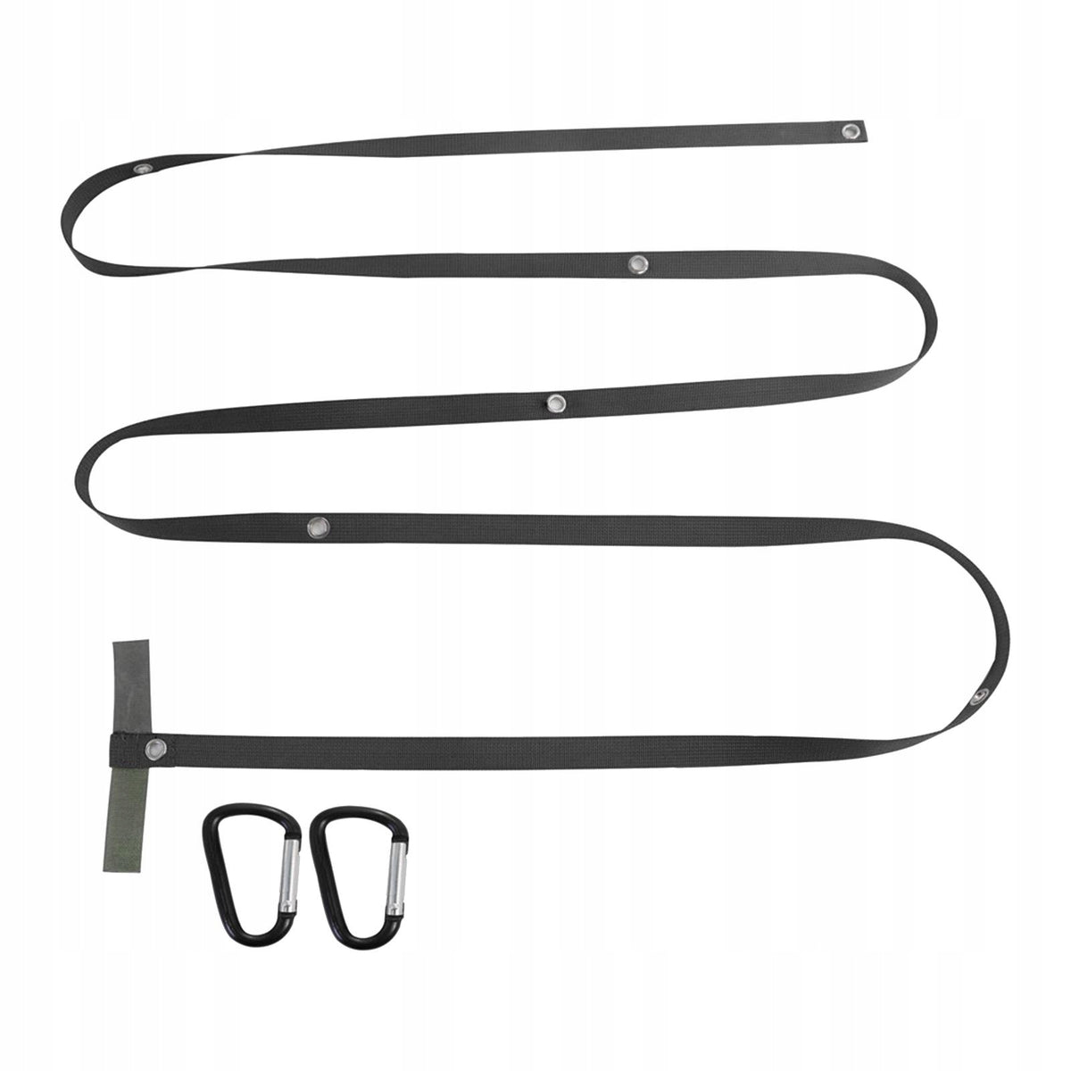 310cm Tent Extension Belt Lanyard Rope Clothesline Draw Rope Hanging Black Packaging status original