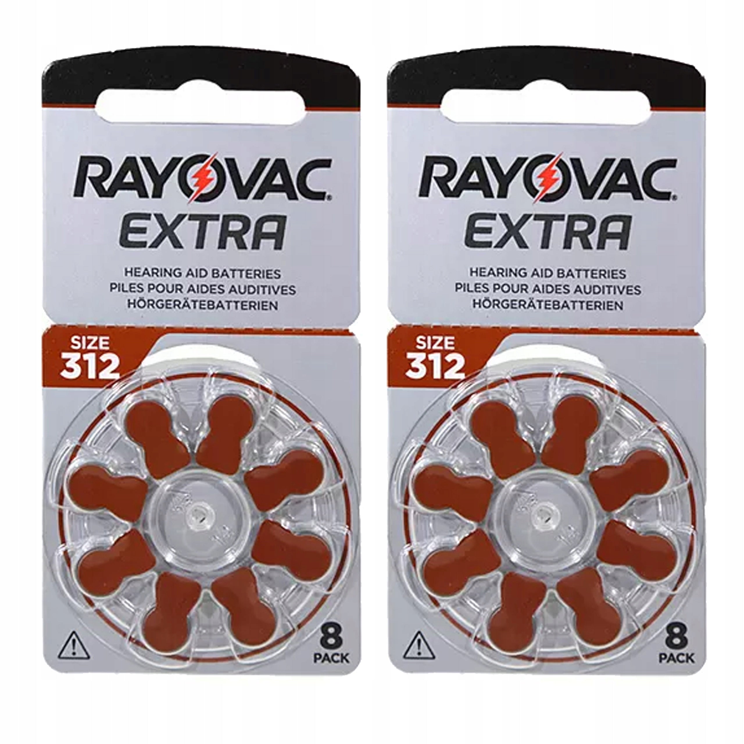 312 2BL Rayovac Advanced Battery Hearing R2 16pcs