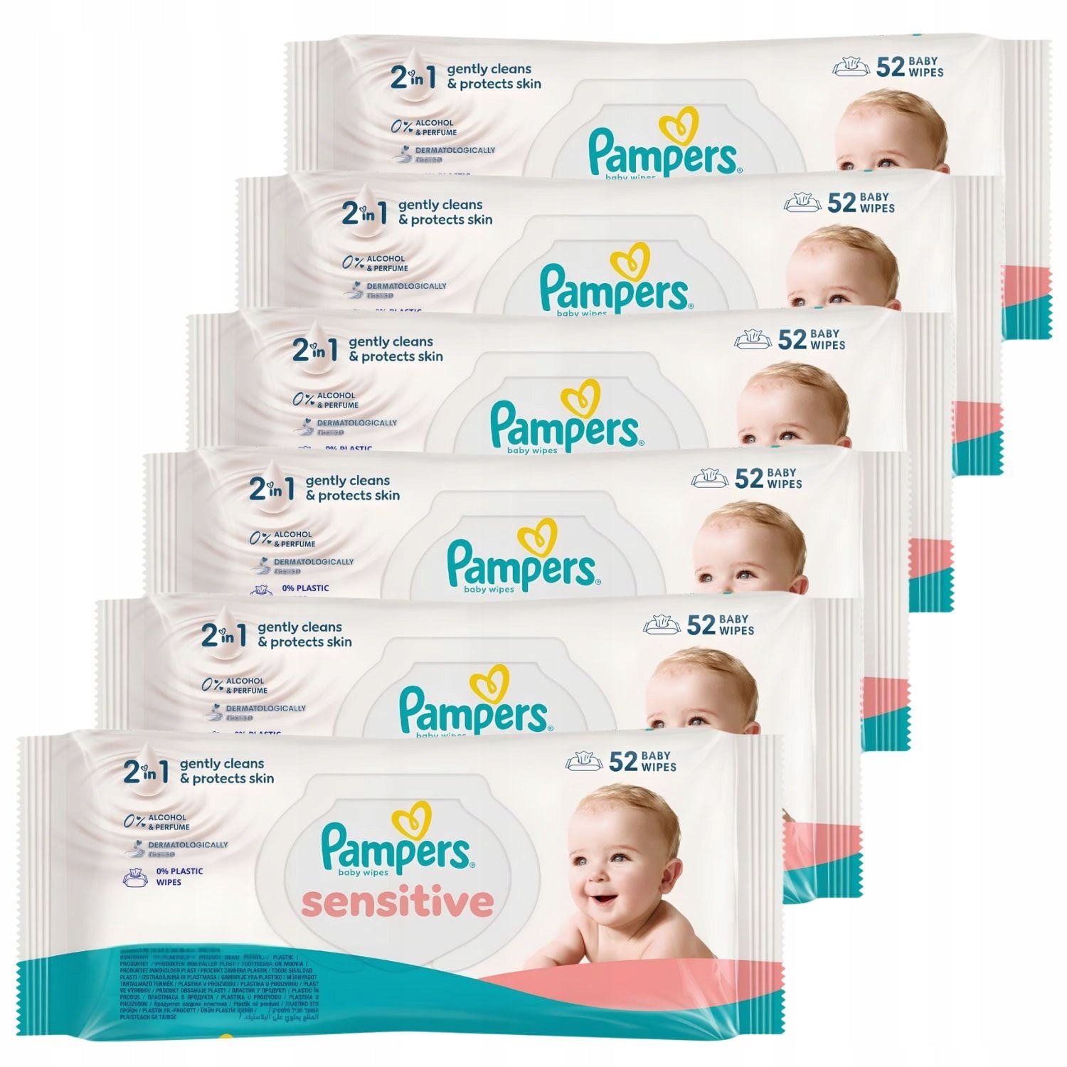 312pcs PAMPERS SENSITIVE Baby Moisturizing Wipes