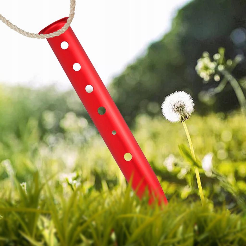 31cm Aluminument Tent Pegs Nails with Rope Stake Camping Hiking red