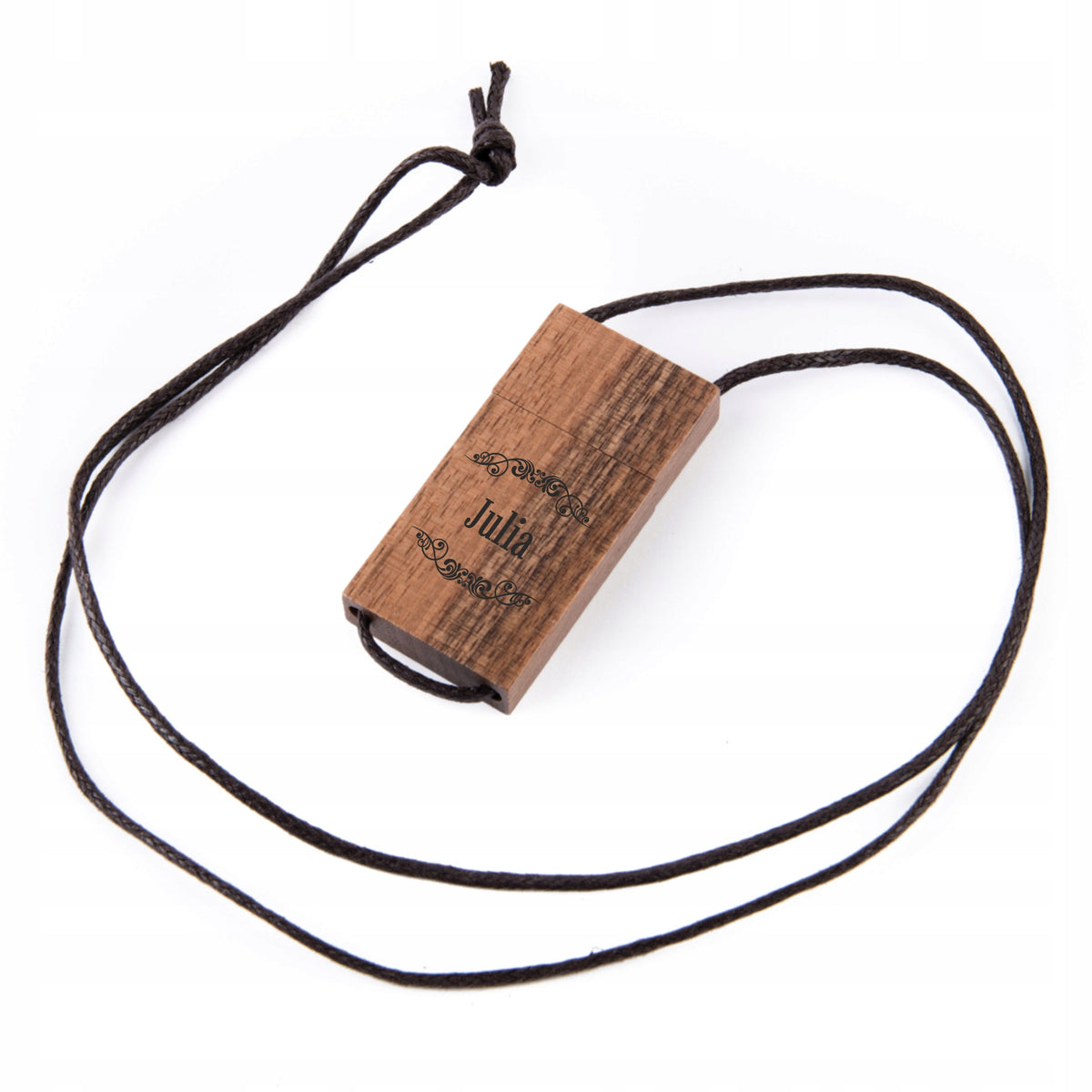 32 GB 2.0 Drawstring Pendrive + Engraving With Name Color brown