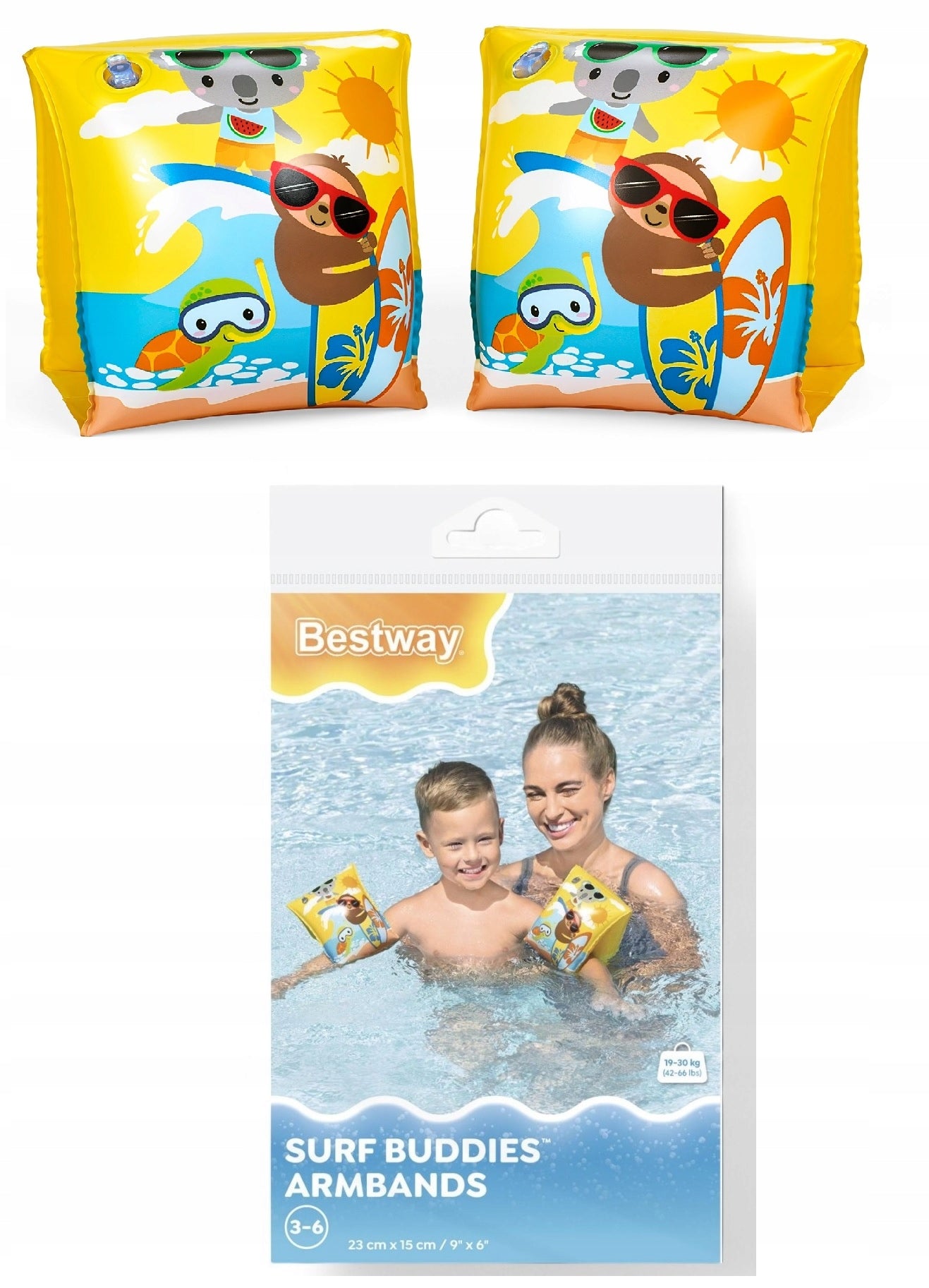 32042 SWIMMING SLEEVES Inflatable SWIMMERS BESTWAY 15x23CM