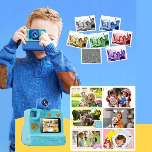 32GB 1080P INSTANT CAMERA FOR KIDS WITH PRINTING PAPER BLUE Brand no brand