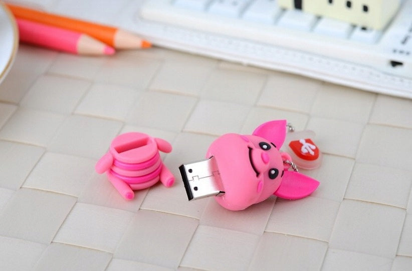 32GB USB 3.0 PIGLET DONKEY TIGER Color white