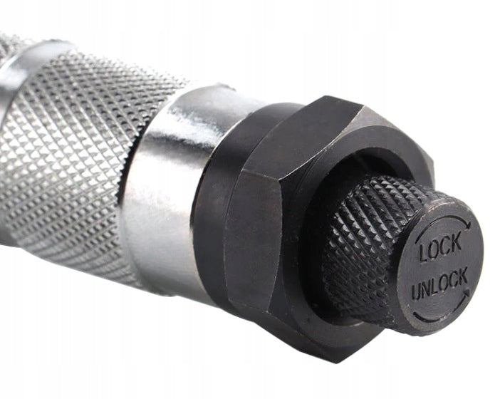 Veržliaraktis 1/4" 5–25 Nm su dėklu, reguliavimo fiksatoriumi, 27,5 cm