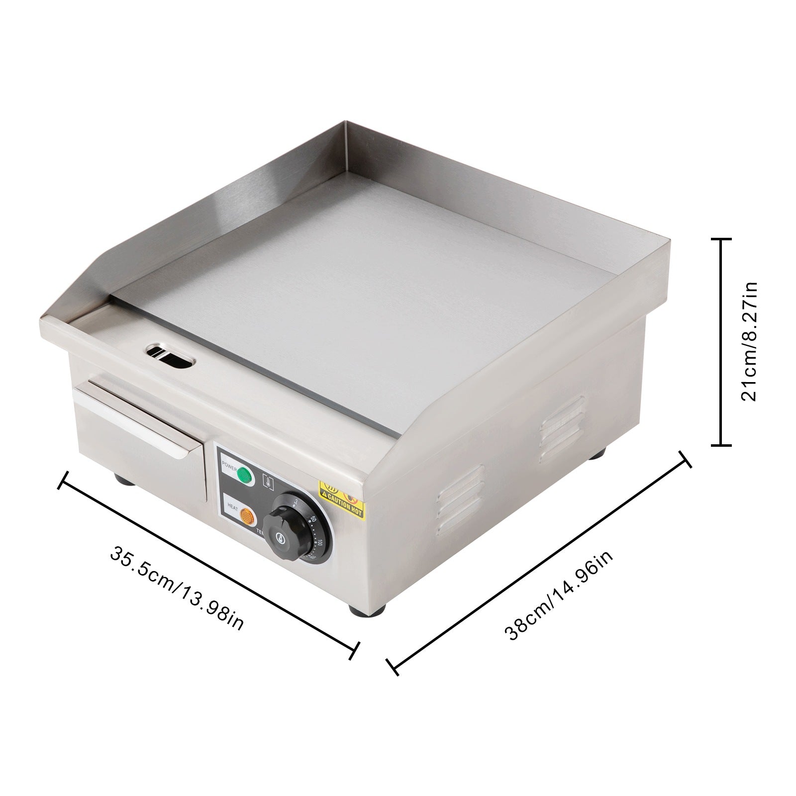 35.5*38*21CM ELECTRIC GRIDDLE 2000W Manufacturer code 768225