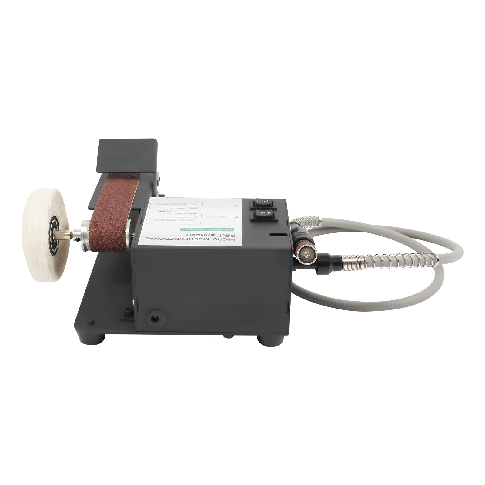 350W Dual Motor Sand Belt Machine, Bench Belt Sander 10*Sanding Belts Manufacturer code 350W Dual Motor Sand Belt Machine,