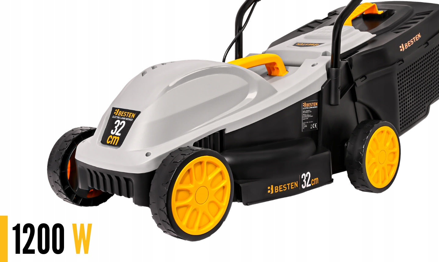 35L ADJUSTABLE ELECTRIC LAWN MOWER LIGHT STRONG LARGE BASKET BESTEN Series Kosiarka elektryczna BESTEN