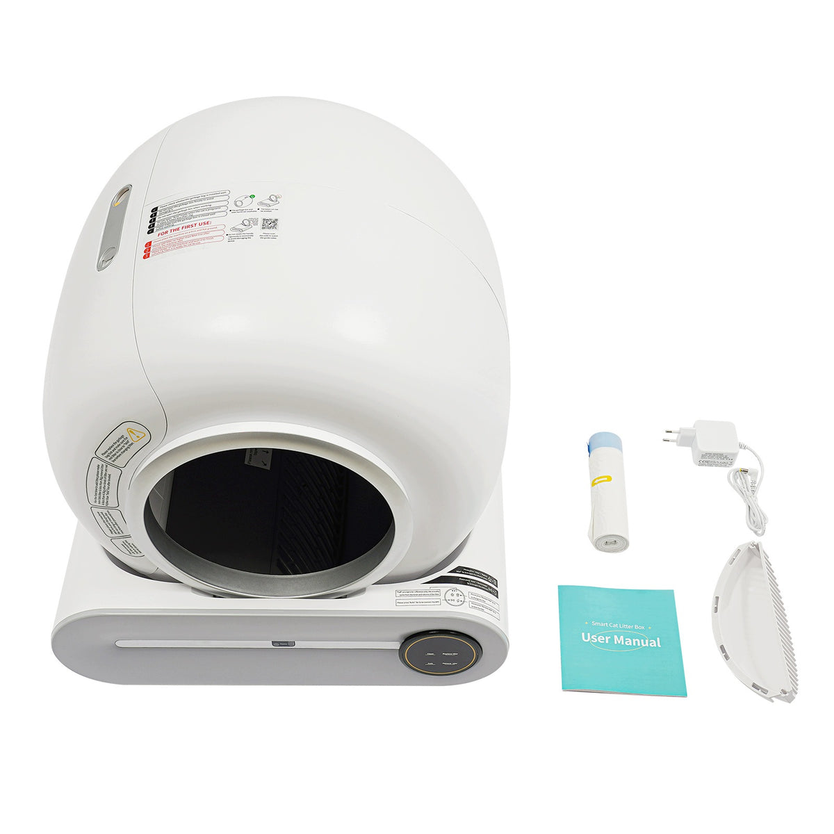35dB Smart Automatic Cat Litter Box for 1-8kg Household Cats Packaging status original