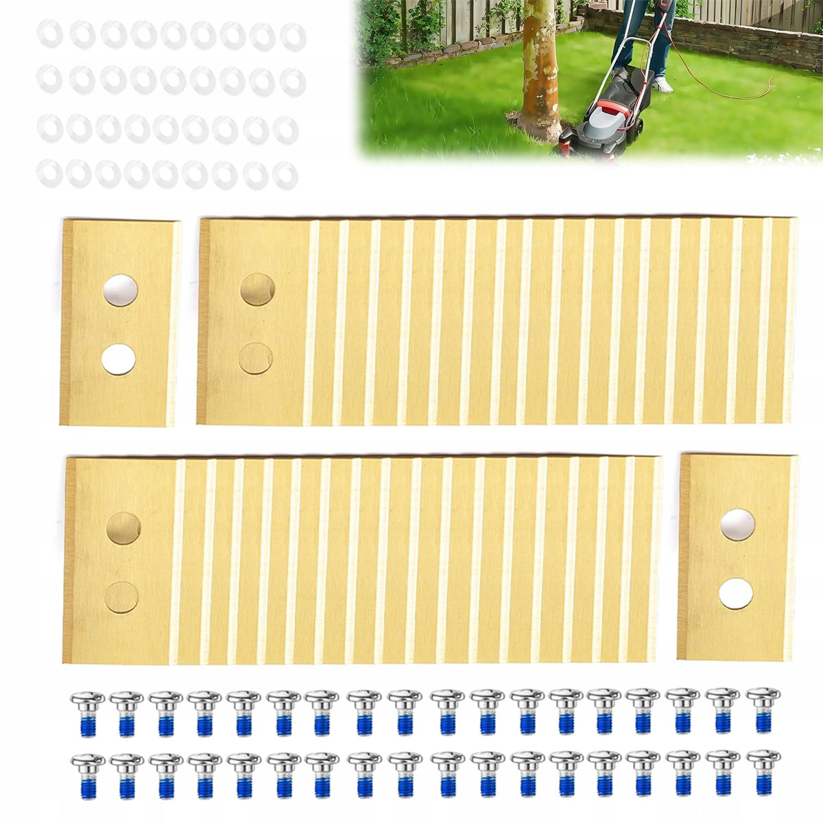 36 PIECES BLADE KNIVES MOWING ROBOT KNIVES FOR MAMMOTION LUBA AND YUKA