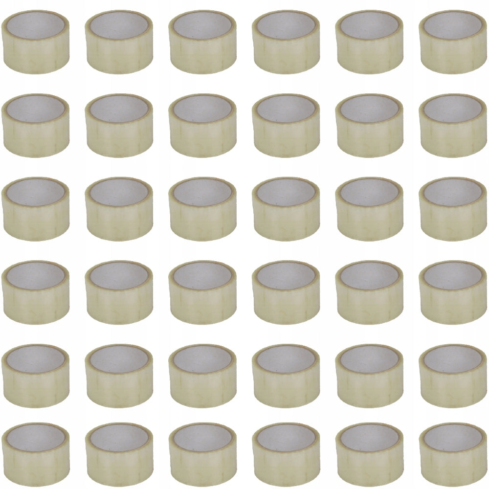 36 Rolls Transparent Adhesive Packing Tape 4,8cm x 45m