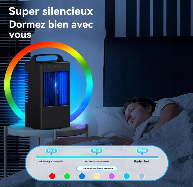36 dB Portable Mini Air Conditioner, Quiet and Quiet, Portable 3-Speed Customs tariff code 84158200