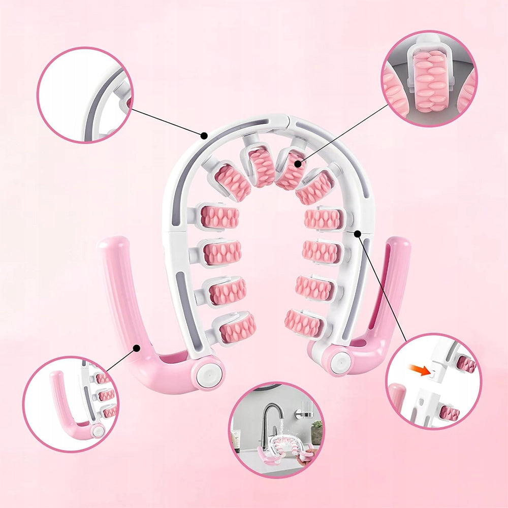 360 DEGREE HANDHELD LEG MASSAGE ROLLER FOR DEEP TISSUE MASSAGE OF THIGHS, ARMS Medical device type accessories for a medical device or a product without an intended medical purpose