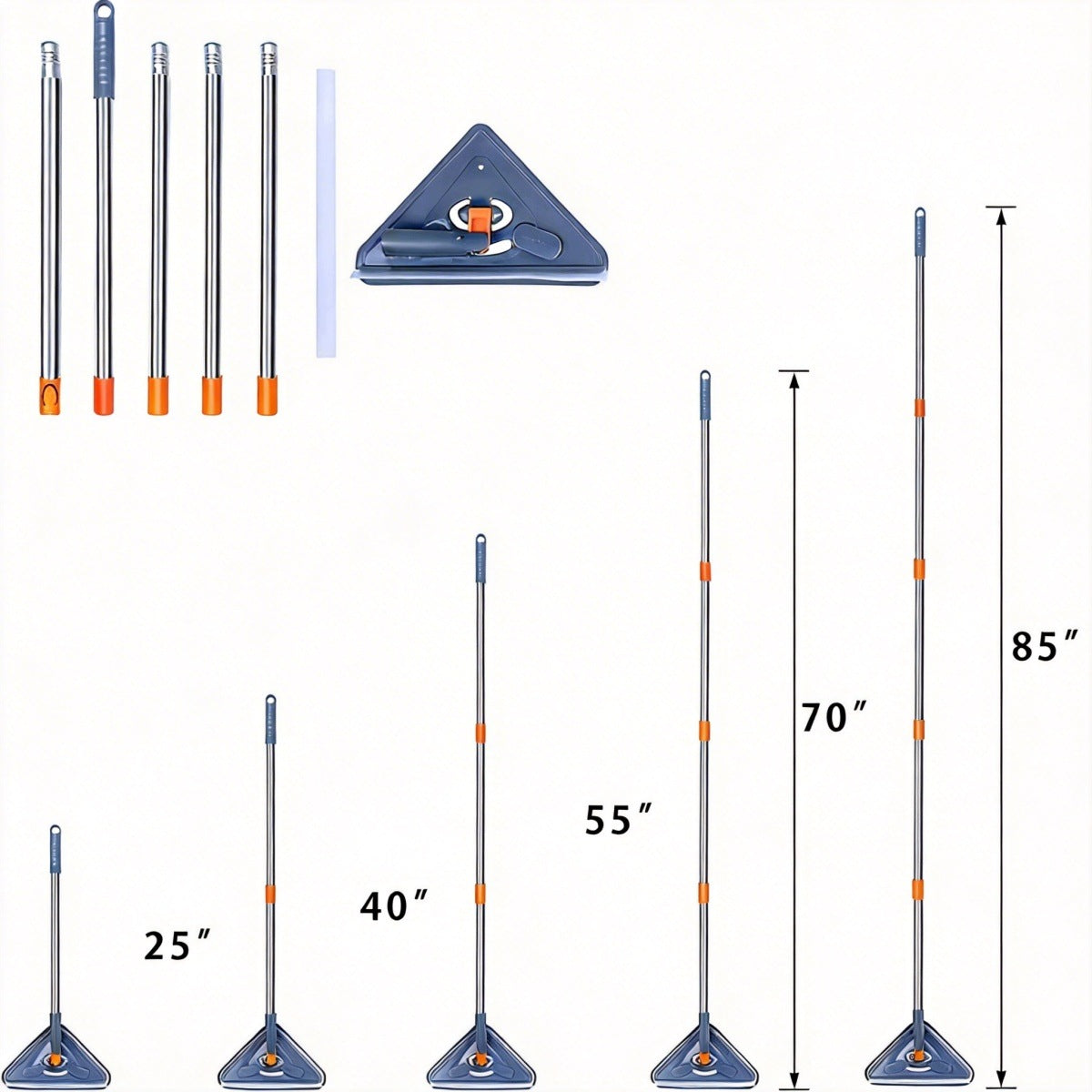 360 DEGREE ROTARY TRIANGULAR FLAT MOP Brand no brand