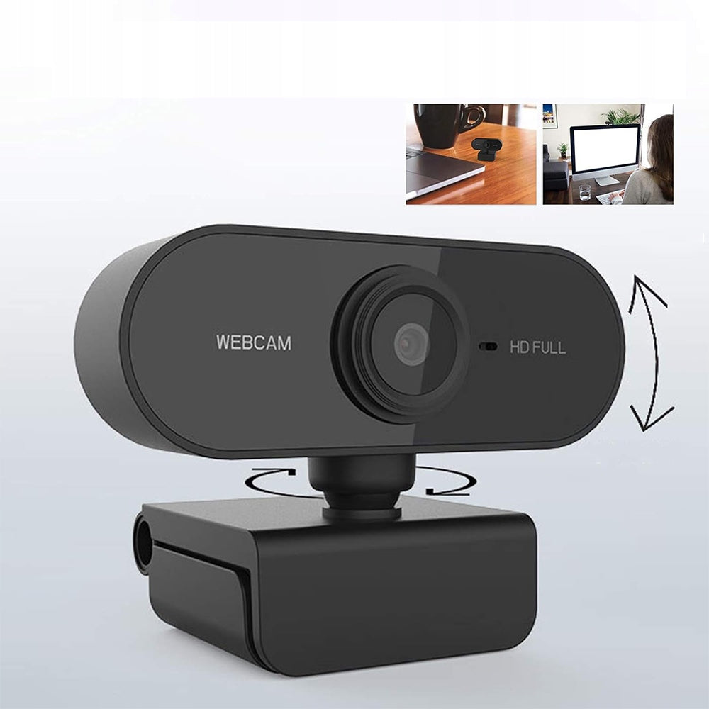 360° FULL HD 1080P WEBCAM USB PLUG PLAY MICROPHONE Packaging status original