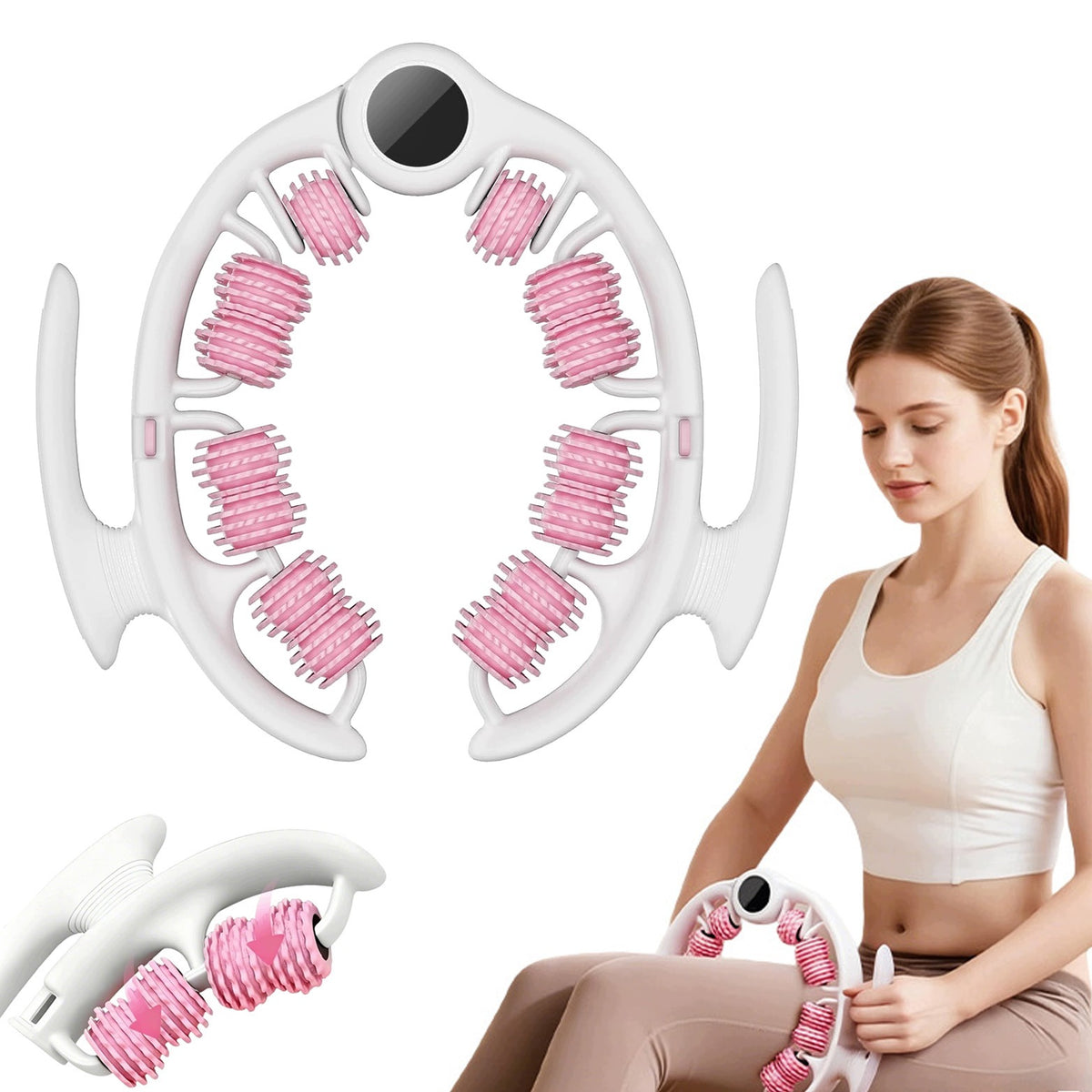 360° Leg Massage Roller With Farmers With Tpr And 180° Adjustment At Home