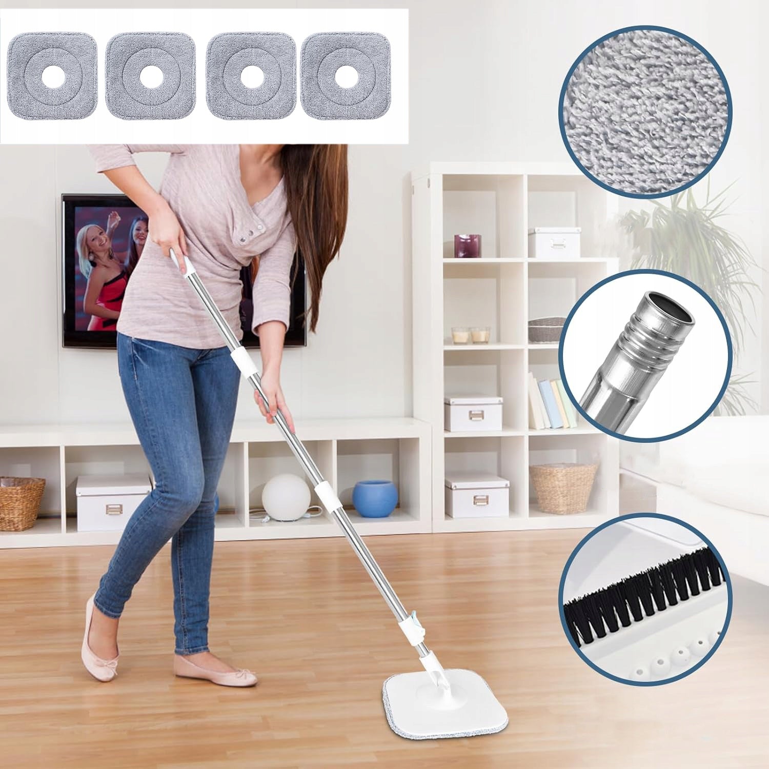 360° MULTI-PURPOSE ROTARY MOP FOR CLEANING AND SEPARATING DIRT Manufacturer code nykmm