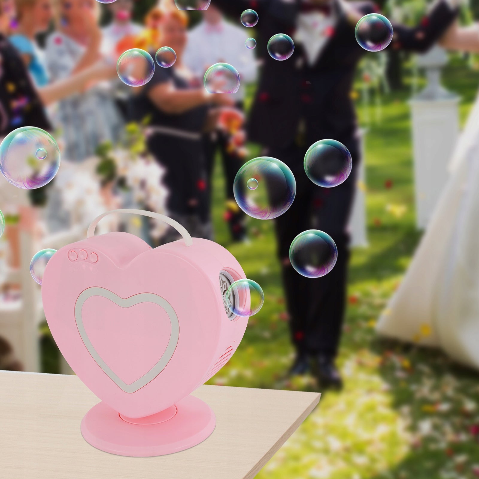 360° ROTATING BUBBLE MACHINE AUTOMATIC SOAP BUBBLE MAKER 500ML 40-60MIN Brand no brand