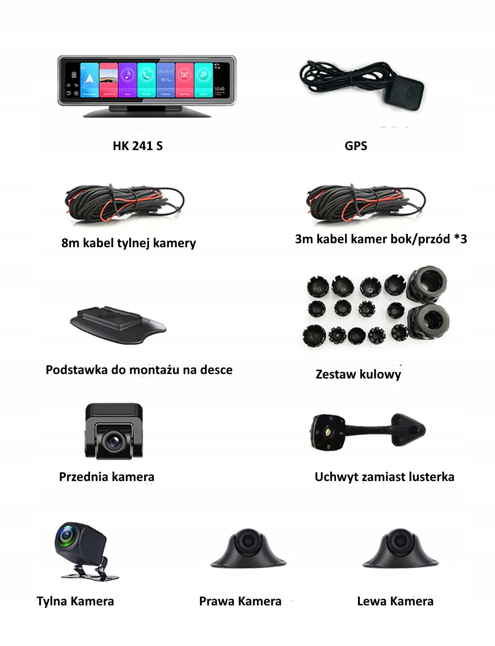 360° Recorder 4 Cameras Mirror Android ADAS 4G Brand Home Automation