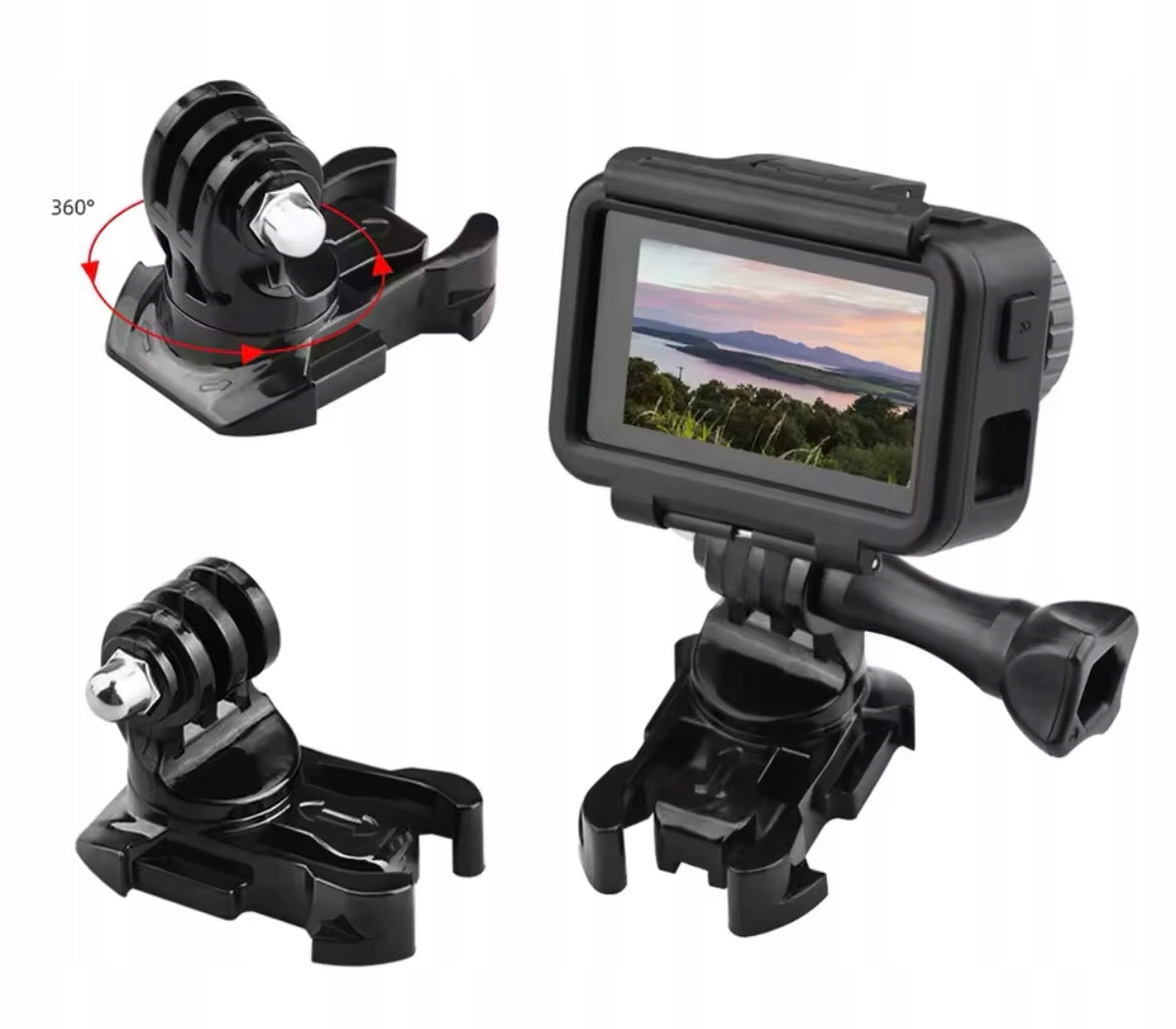 360° Rotary Quick Coupler Buckle for GOPRO SJ Cam DJI Insta