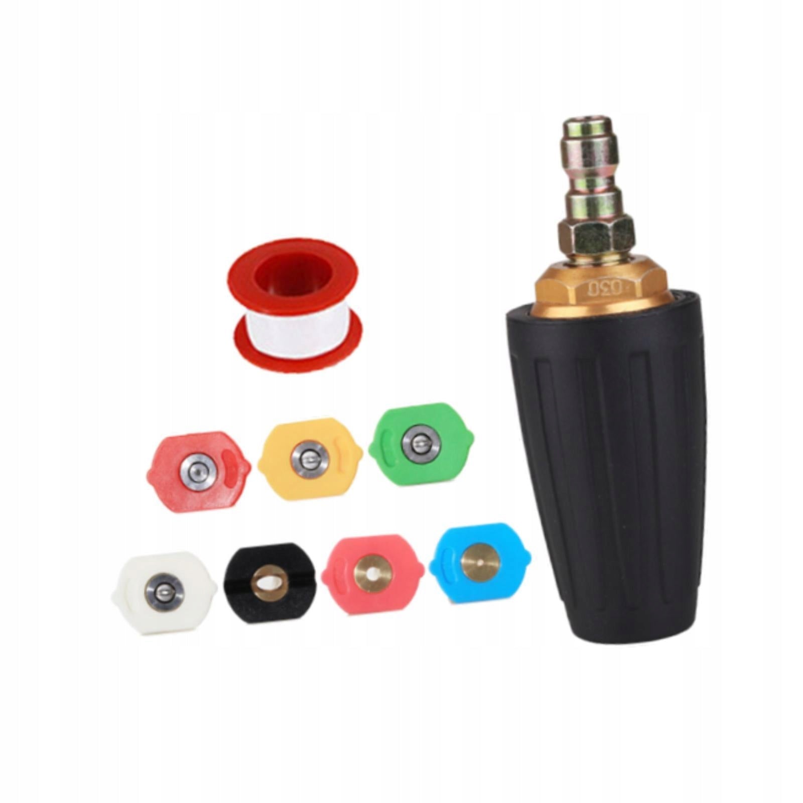 360 Rotating Nozzle Replaces Power Washer Turbine Nozzle without Connector