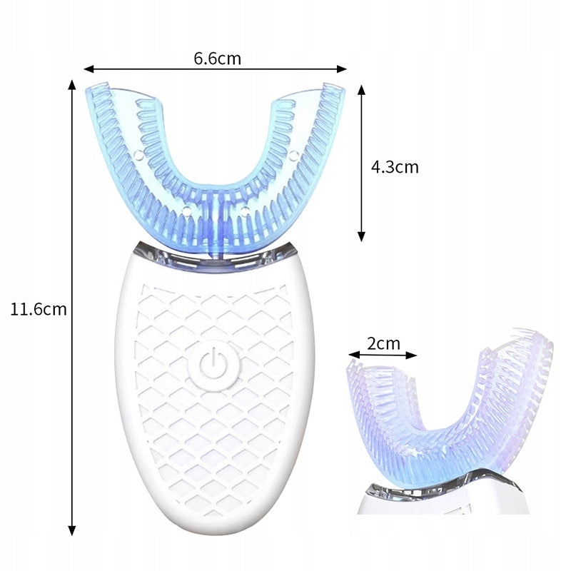 360° U-Shape Sonic Toothbrush Automatic Electric Whitening Brand no brand